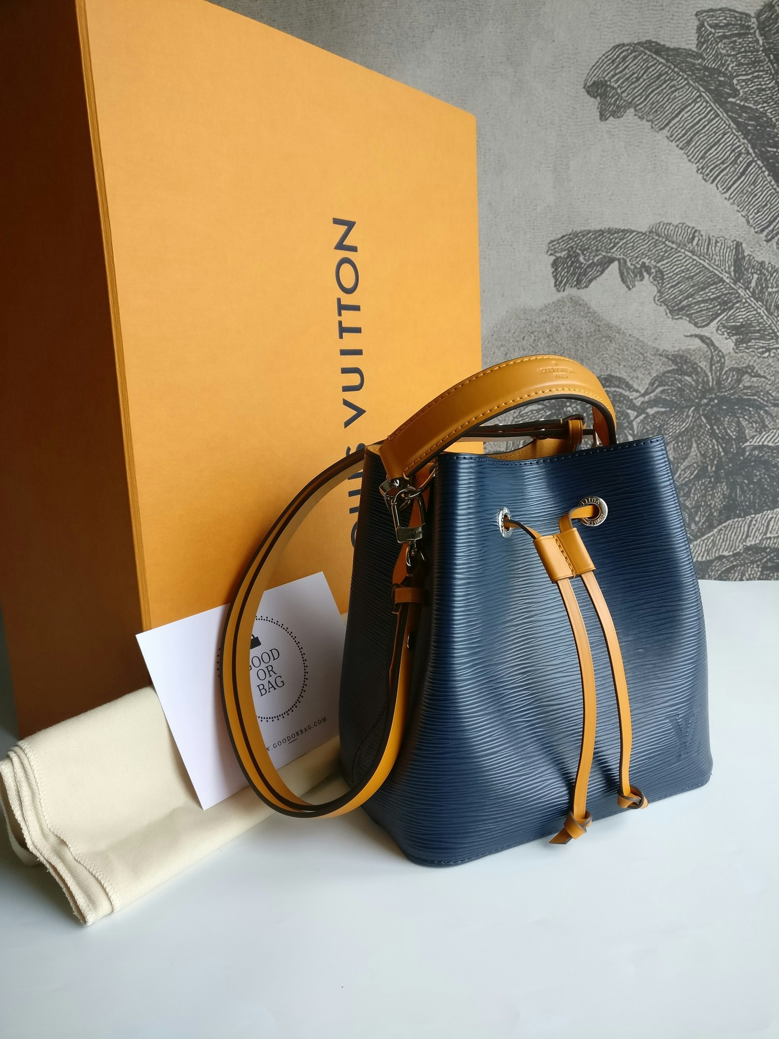 Louis Vuitton NéoNoé BB Indigo Safran