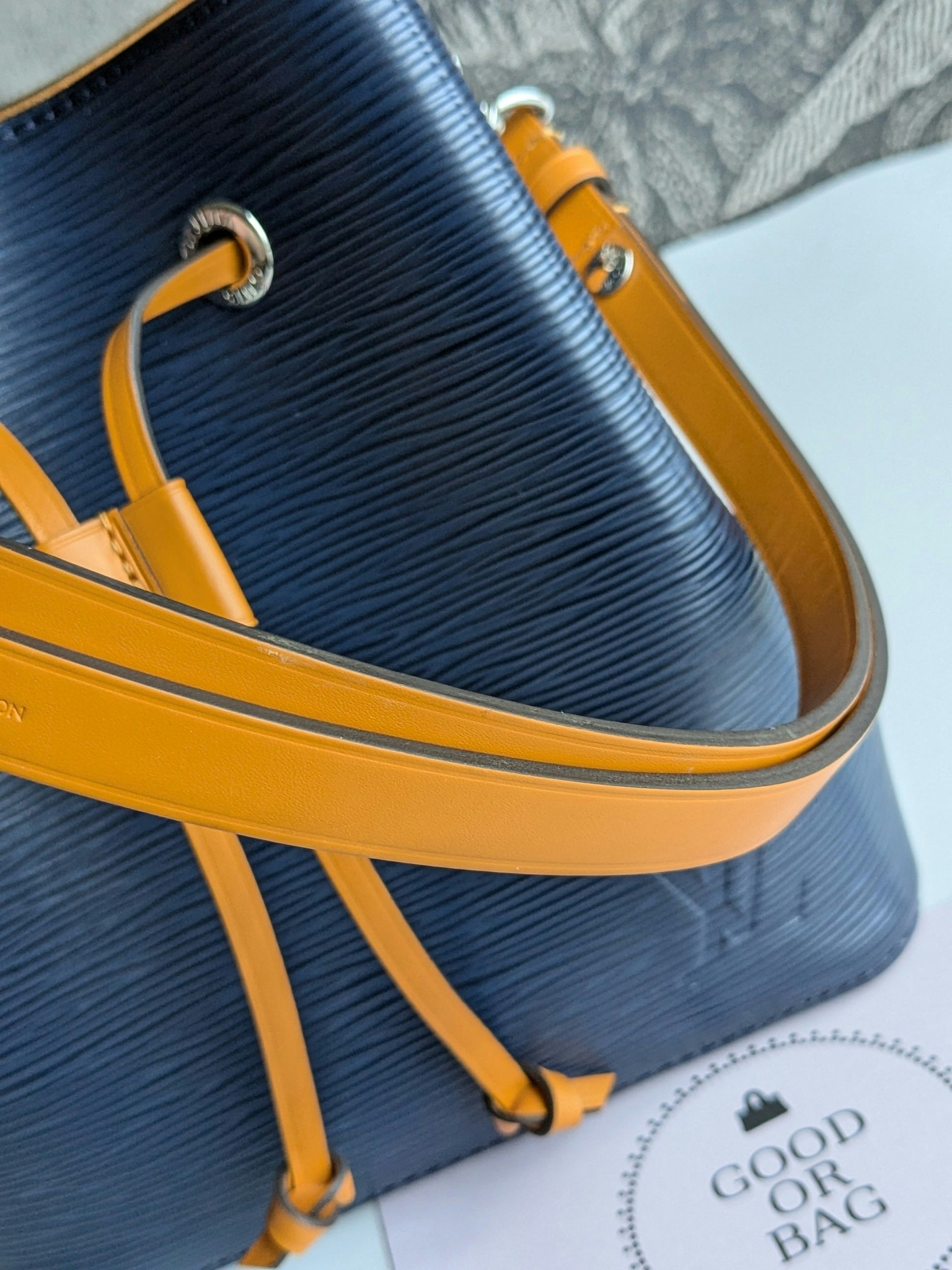 Louis Vuitton NéoNoé BB Indigo Safran