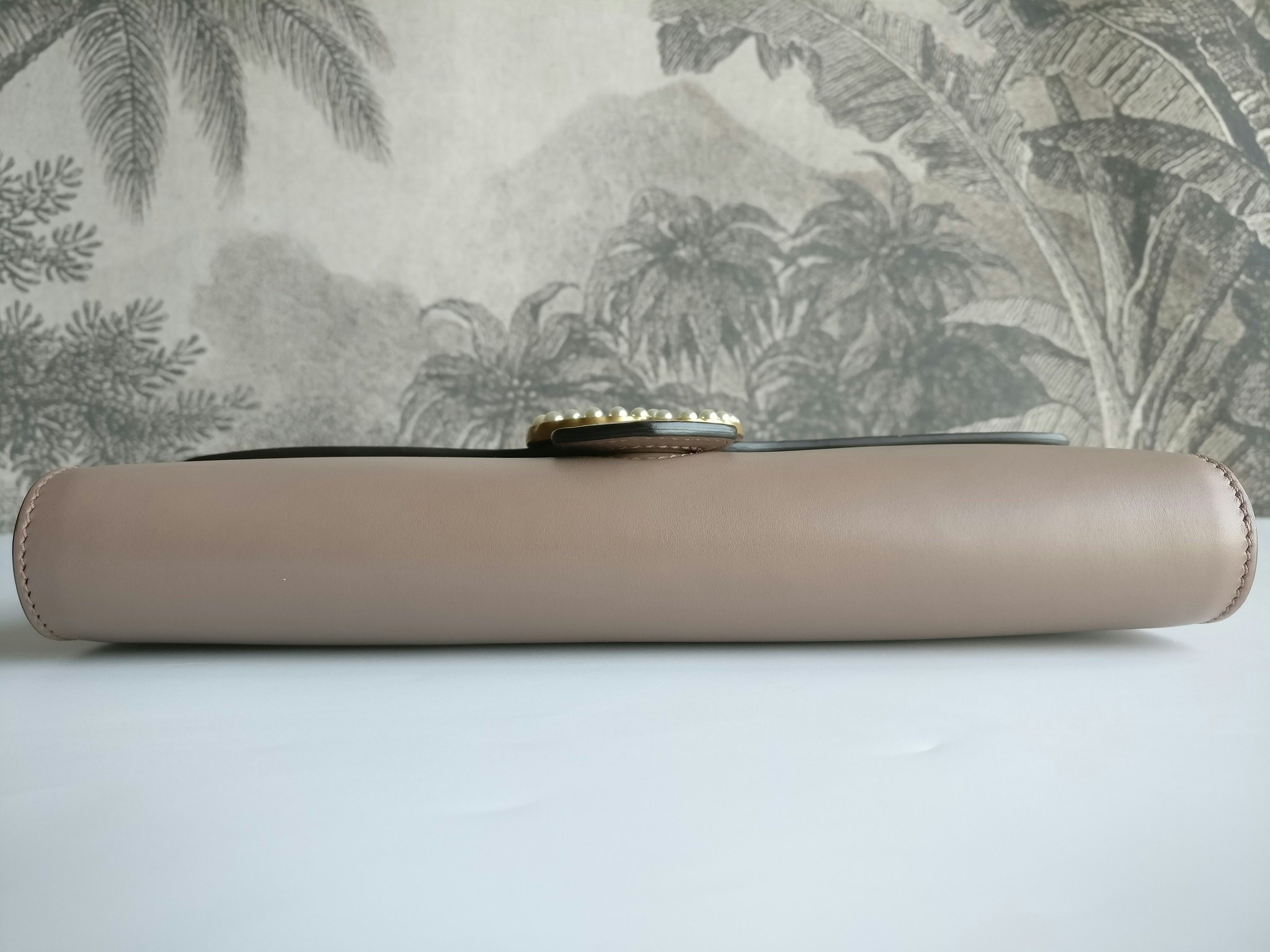 Gucci calfskin Pearly GG Marmont Clutch