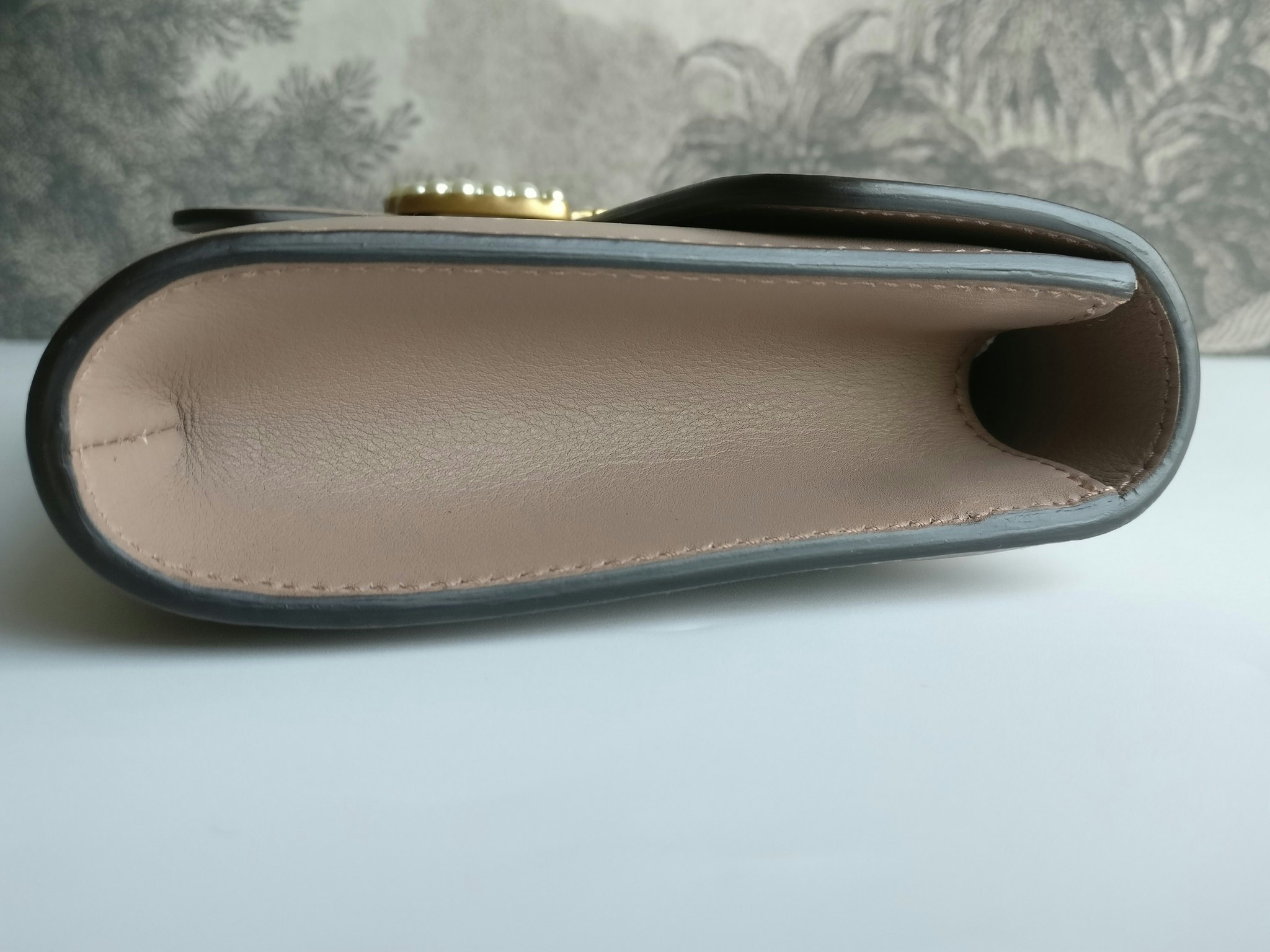 Gucci calfskin Pearly GG Marmont Clutch