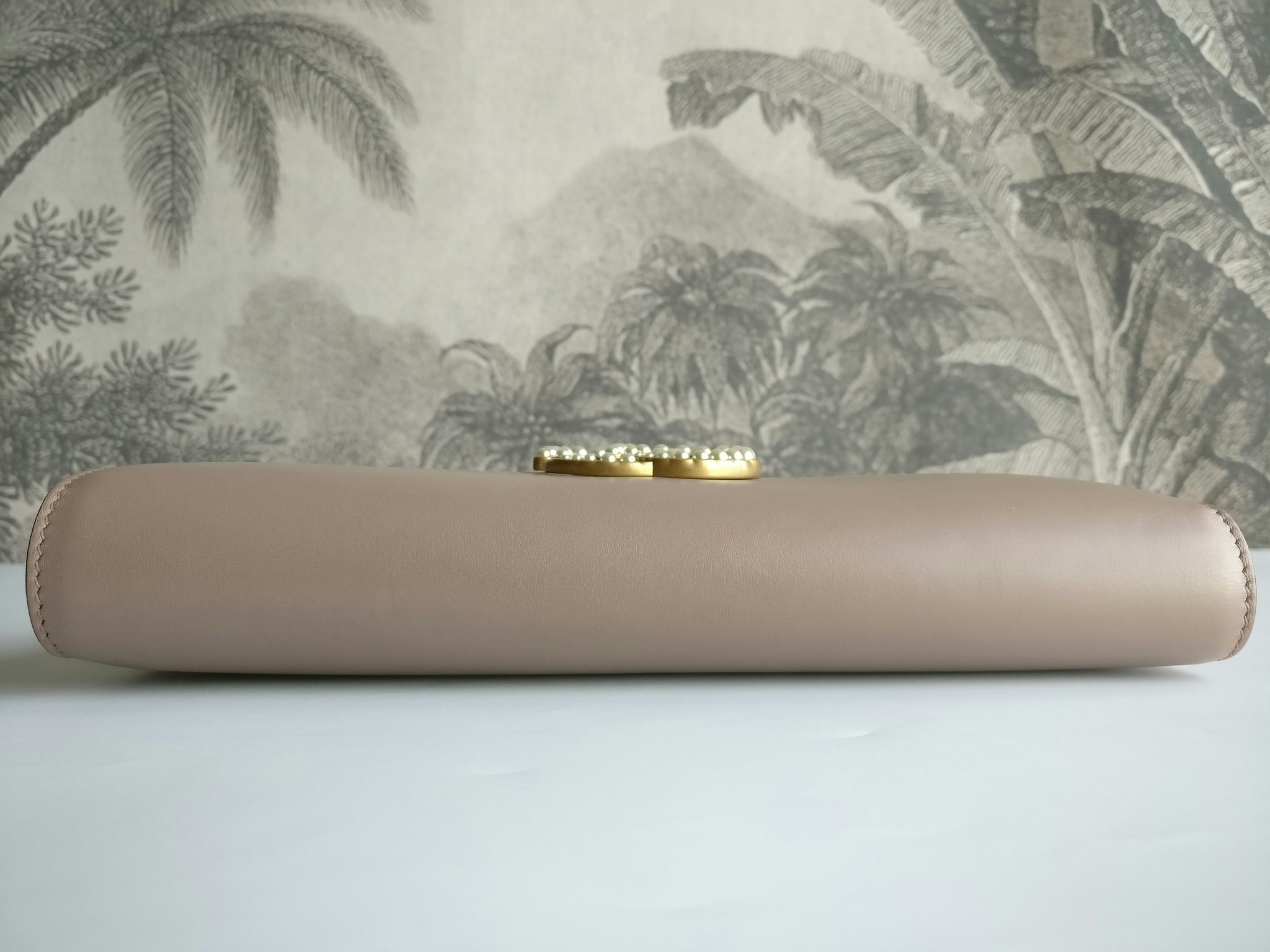 Gucci calfskin Pearly GG Marmont Clutch
