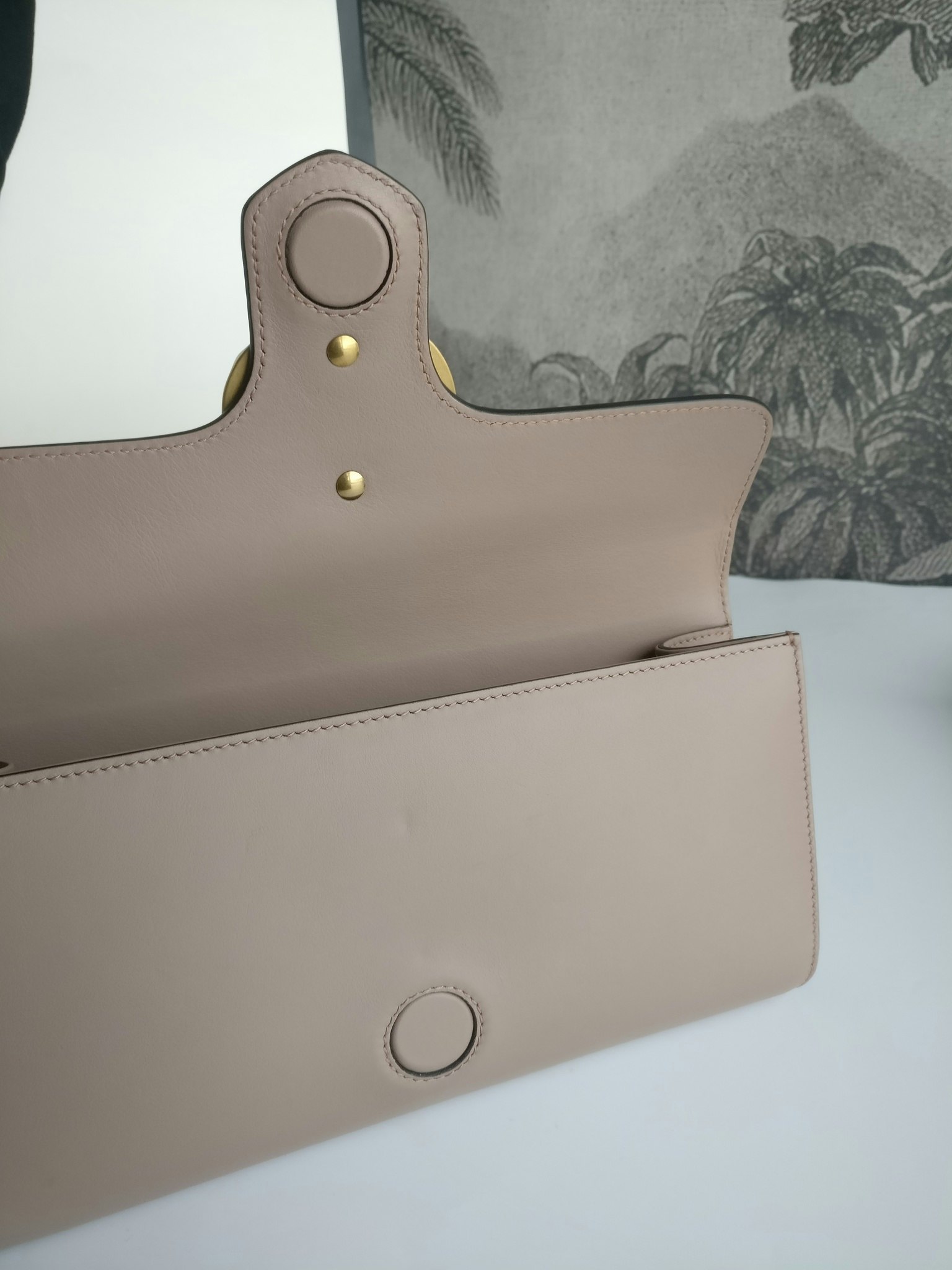 Gucci calfskin Pearly GG Marmont Clutch
