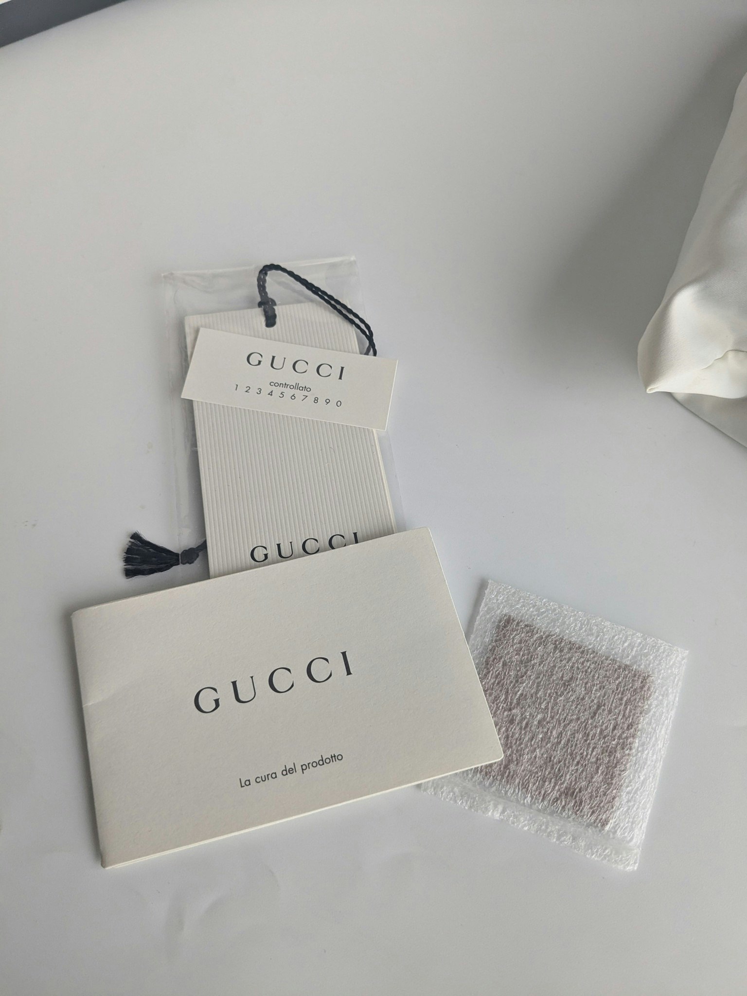 Gucci calfskin Pearly GG Marmont Clutch