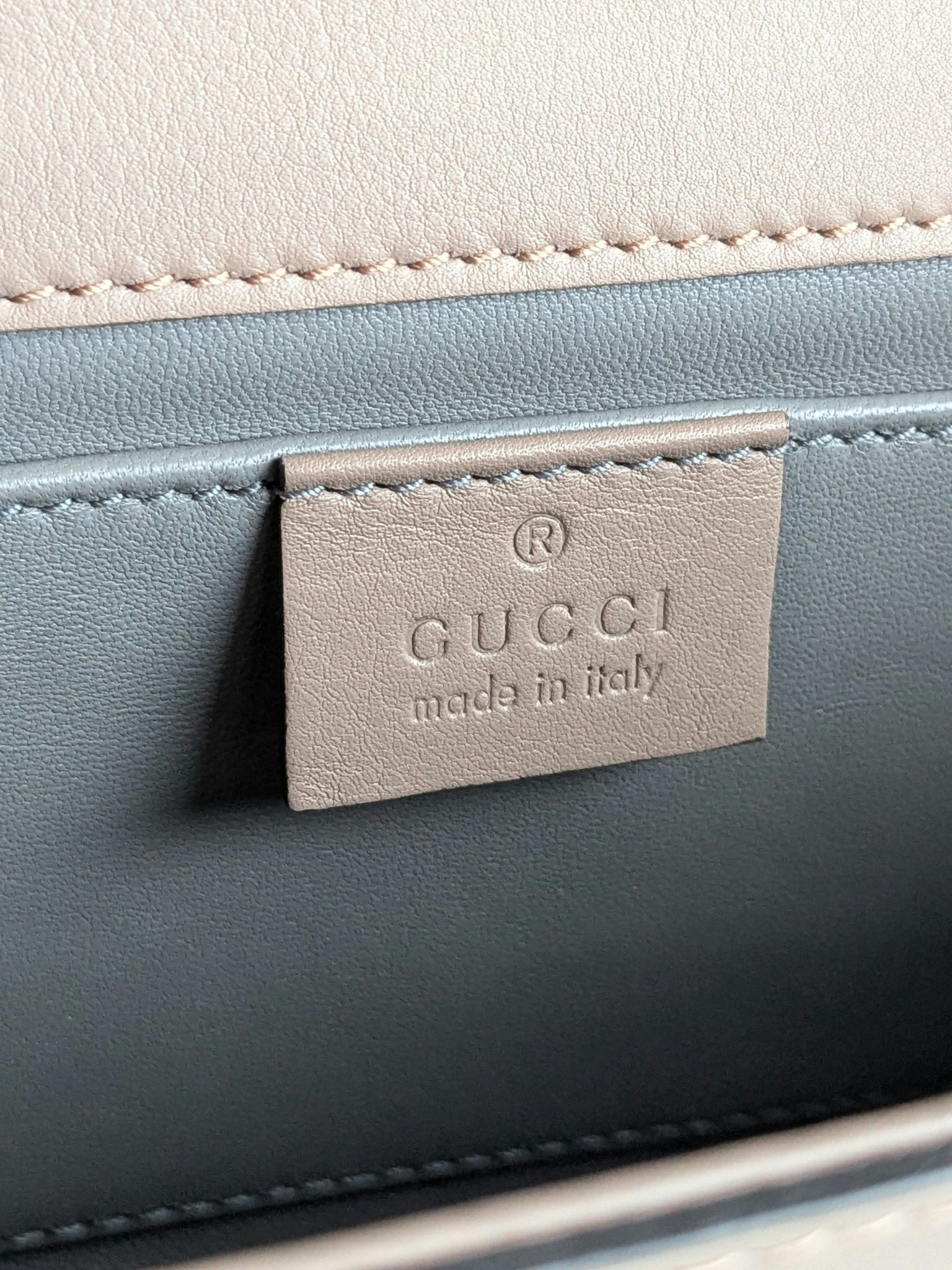 Gucci calfskin Pearly GG Marmont Clutch