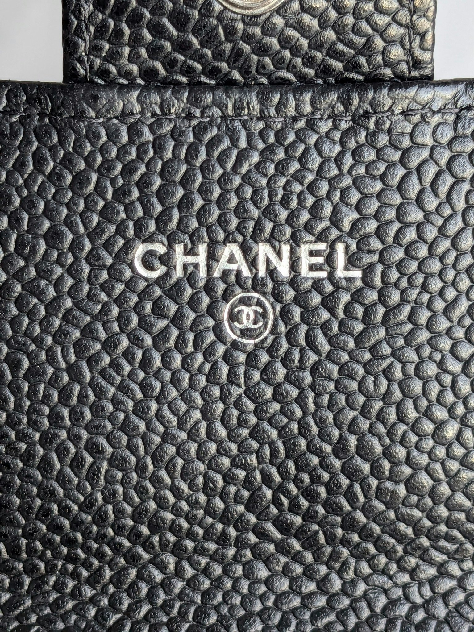 Chanel timeless classic flap long wallet caviar