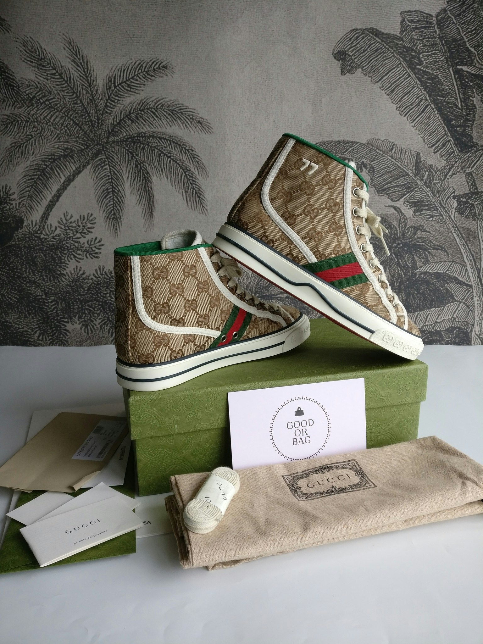 Gucci Tennis 1977 High Top Sneakers 37
