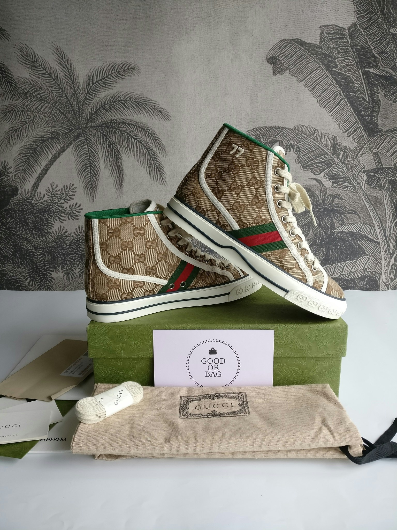 Gucci Tennis 1977 High Top Sneakers 37