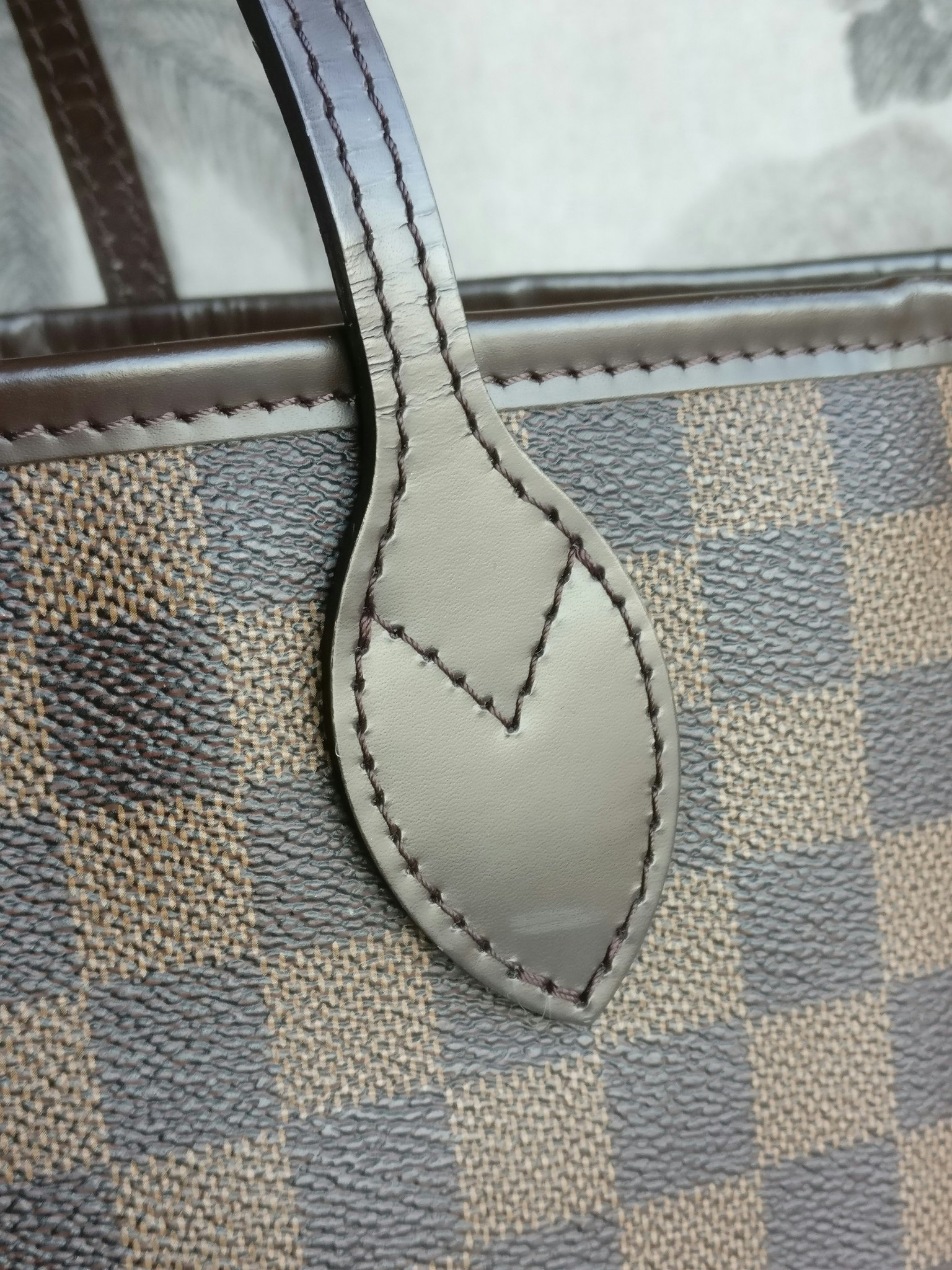 Louis Vuitton Neverfull MM damier ebene rose ballerine