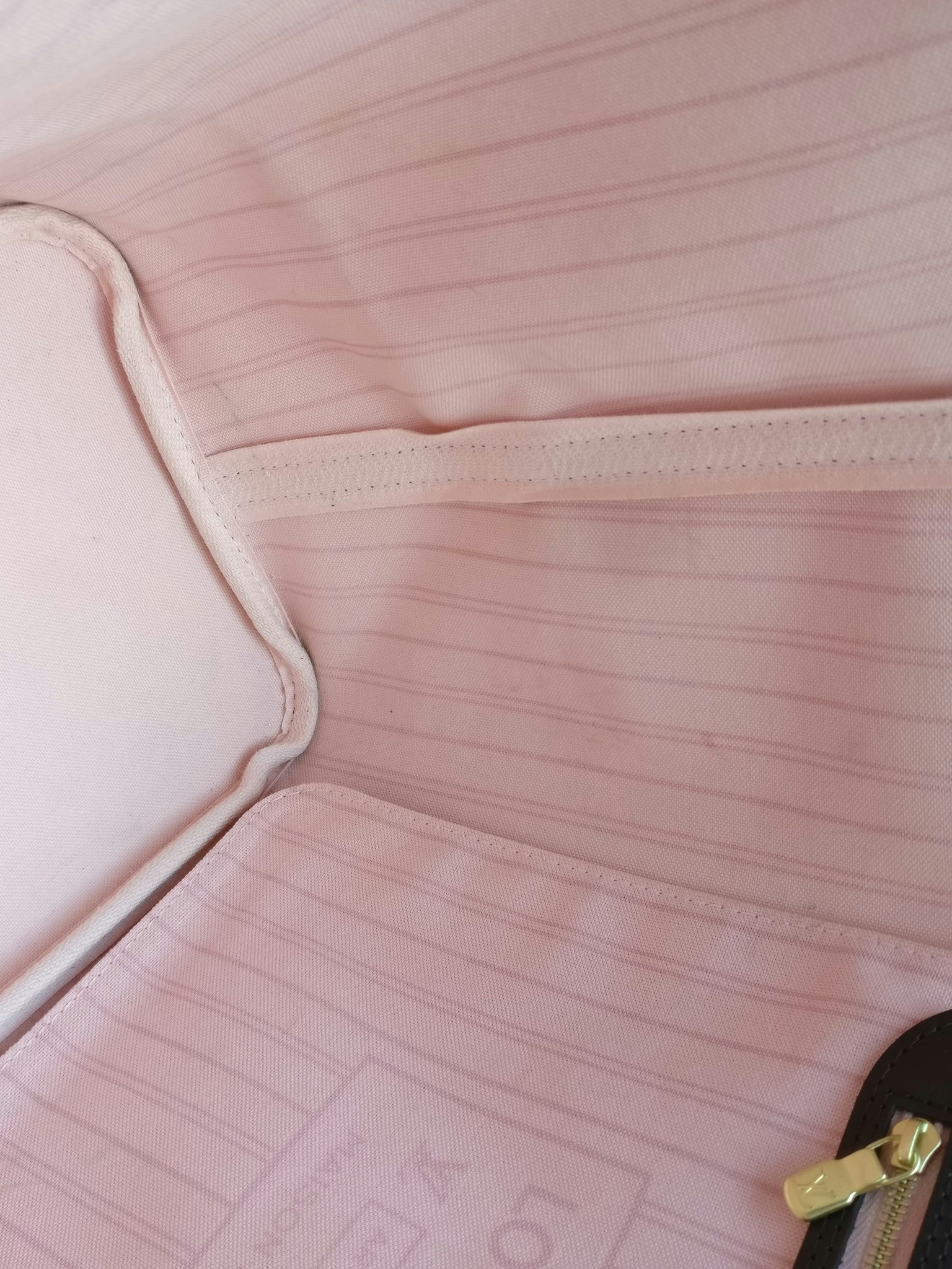 Louis Vuitton Neverfull MM damier ebene rose ballerine