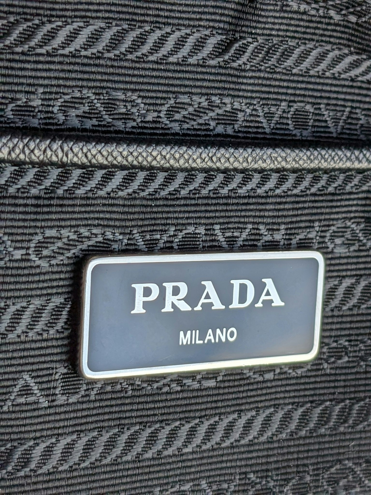 Prada quilted chain bowling bag