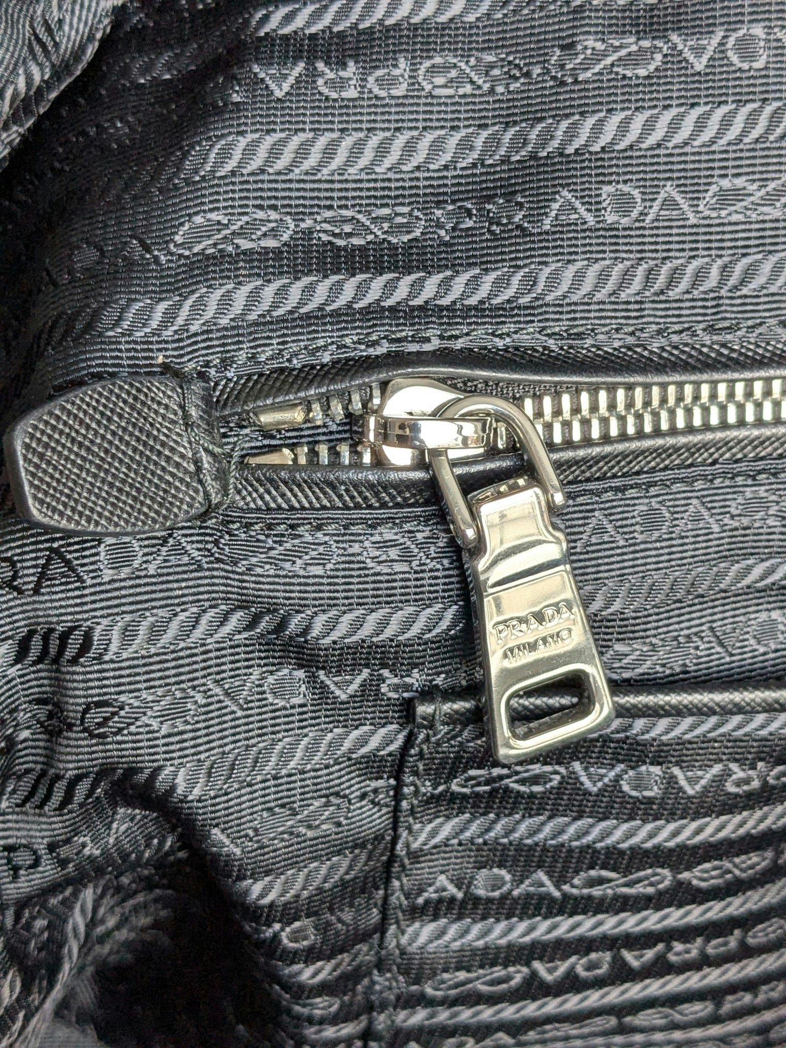 Prada quilted chain bowling bag