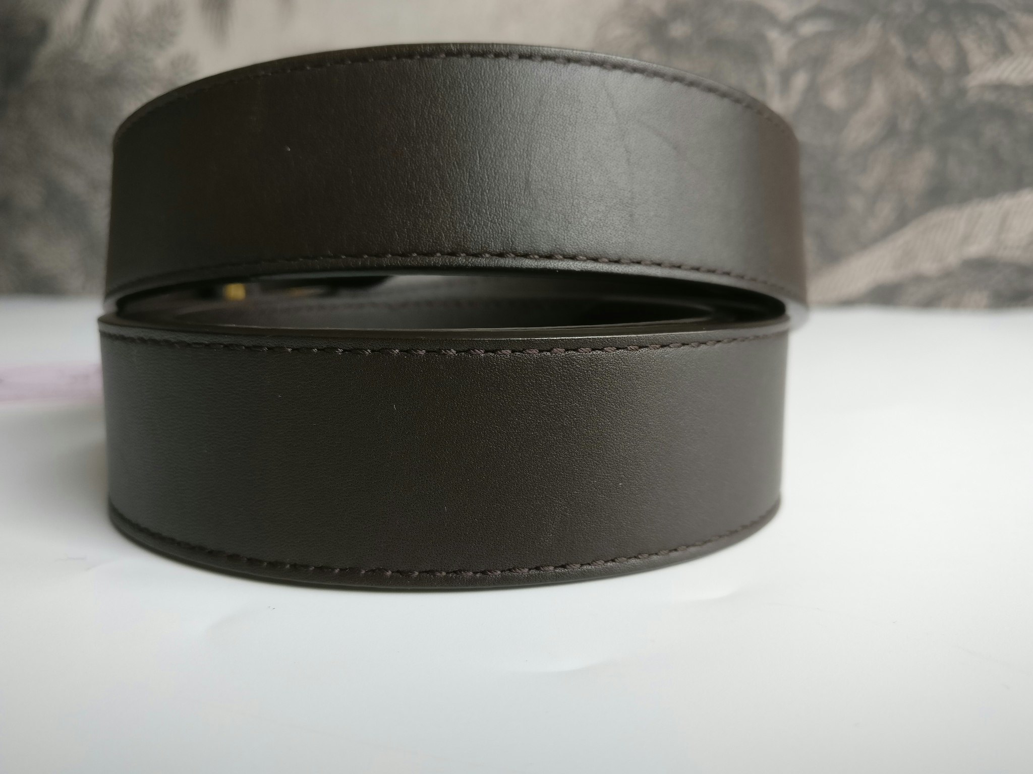 Gucci GG Marmont thin belt brown