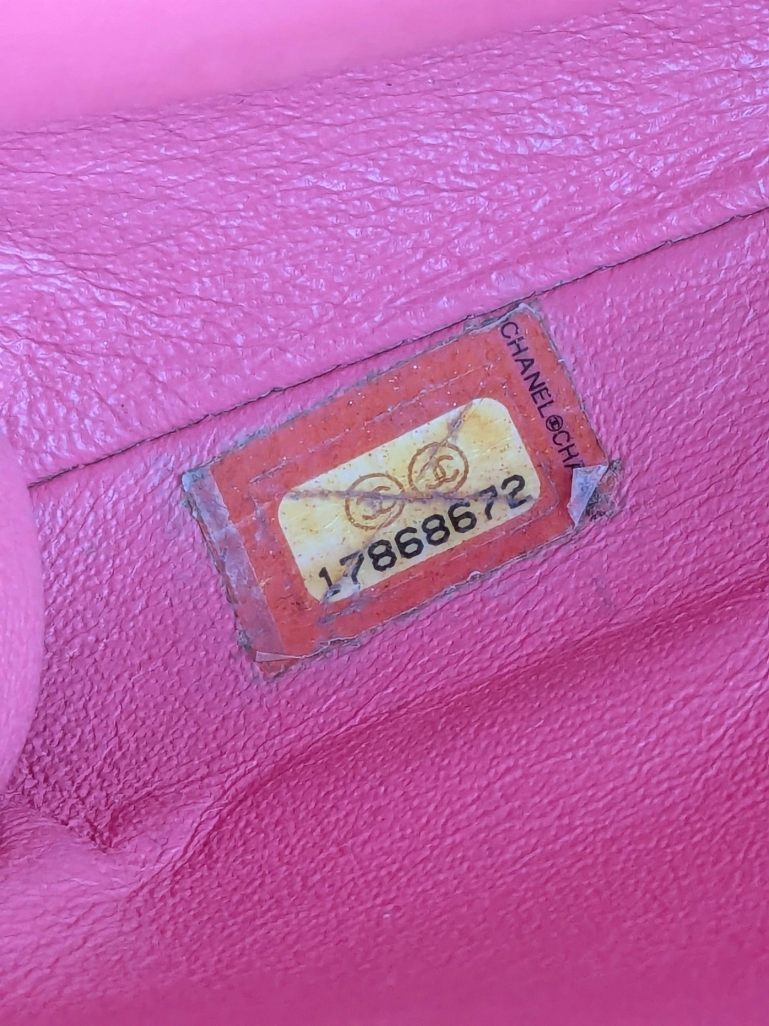 Chanel quilted red patent flap bag