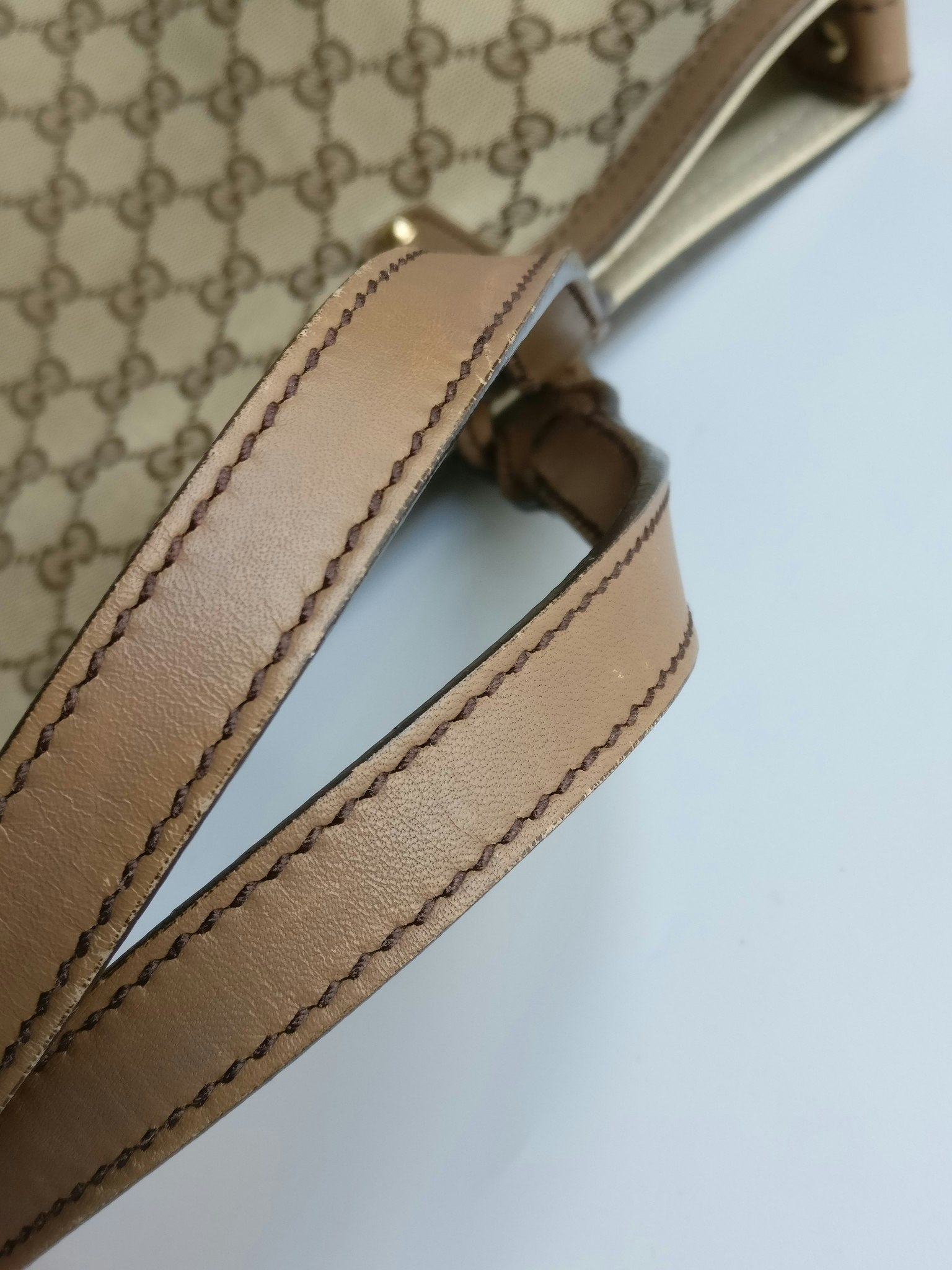 Gucci GG Small Craft Tote with pouch