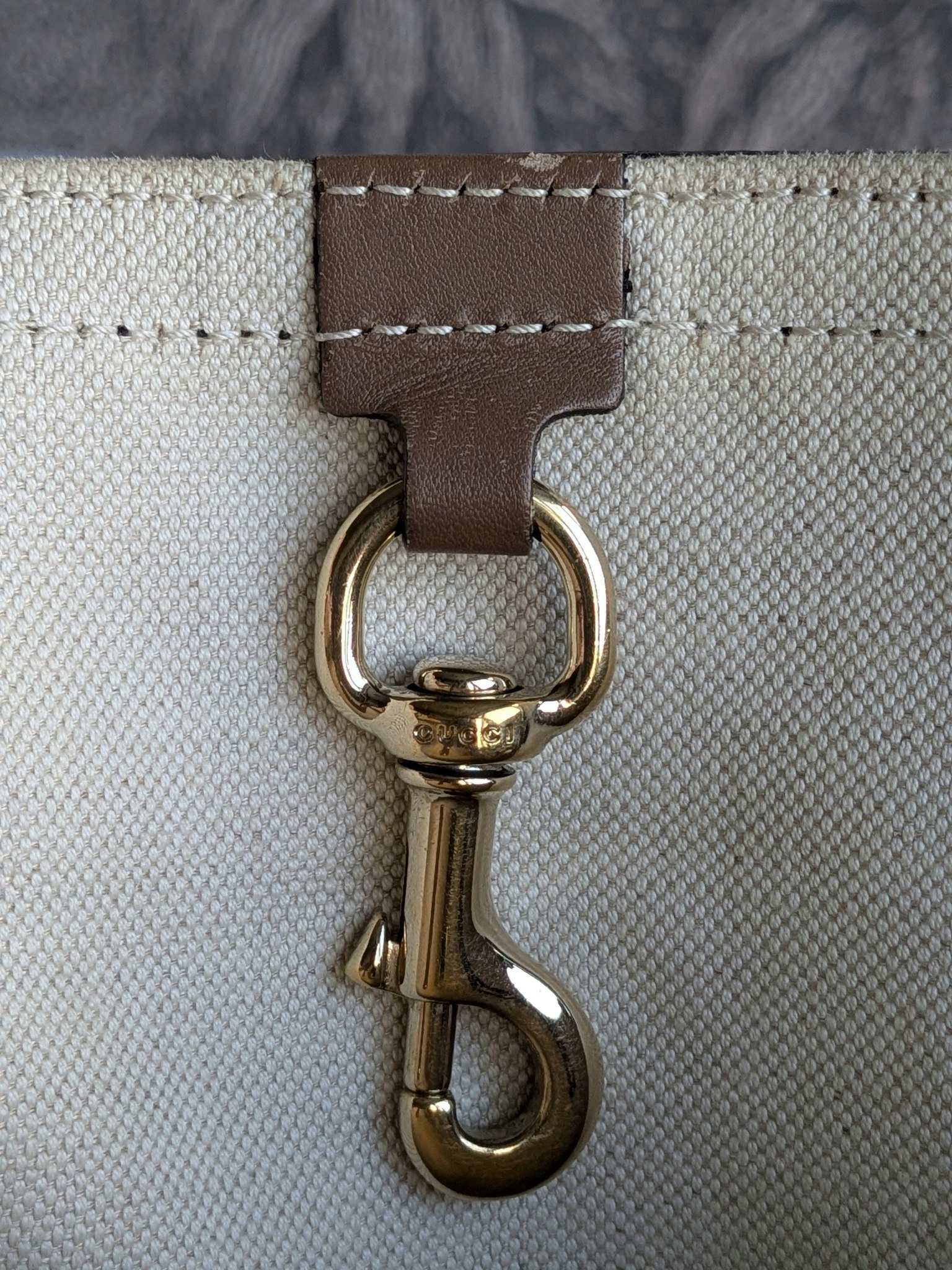 Gucci GG Small Craft Tote with pouch