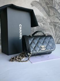 Chanel Mini Business Affinity Clutch with Chain