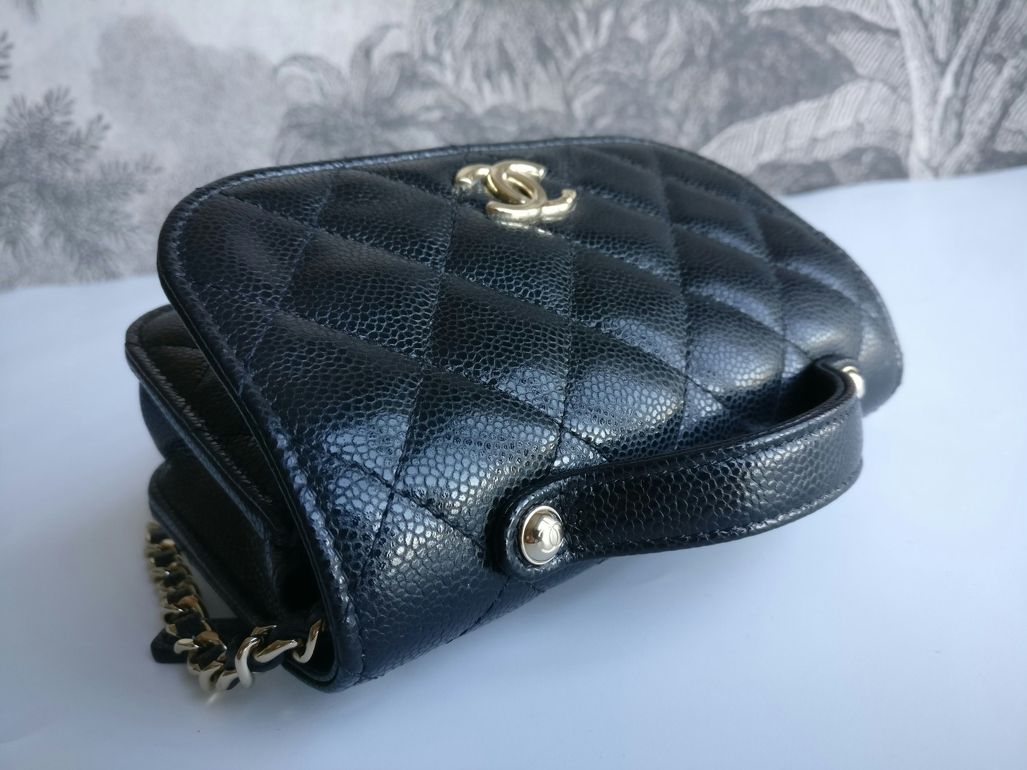 Chanel Mini Business Affinity Clutch with Chain