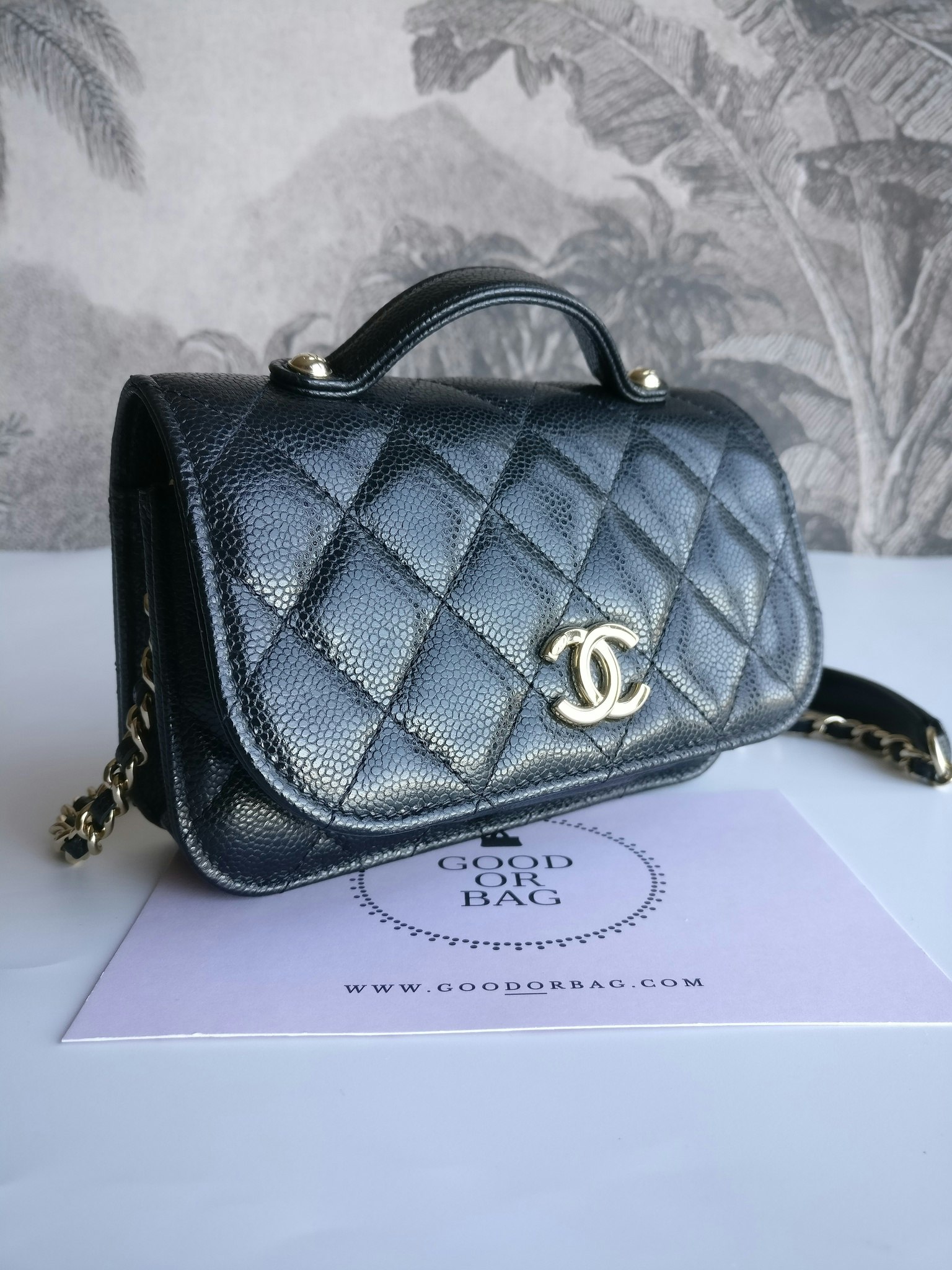 Chanel Mini Business Affinity Clutch with Chain