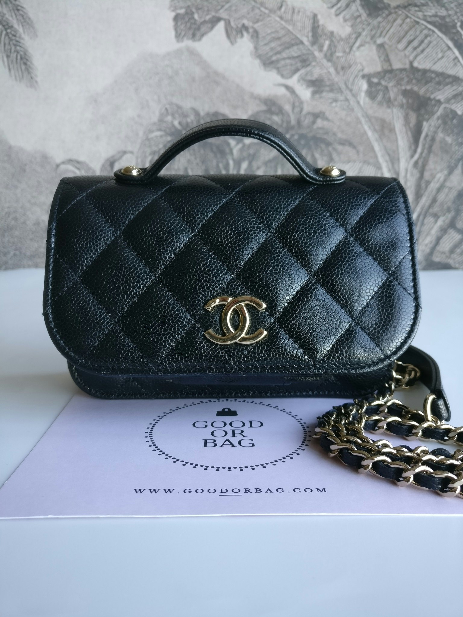Chanel Mini Business Affinity Clutch with Chain