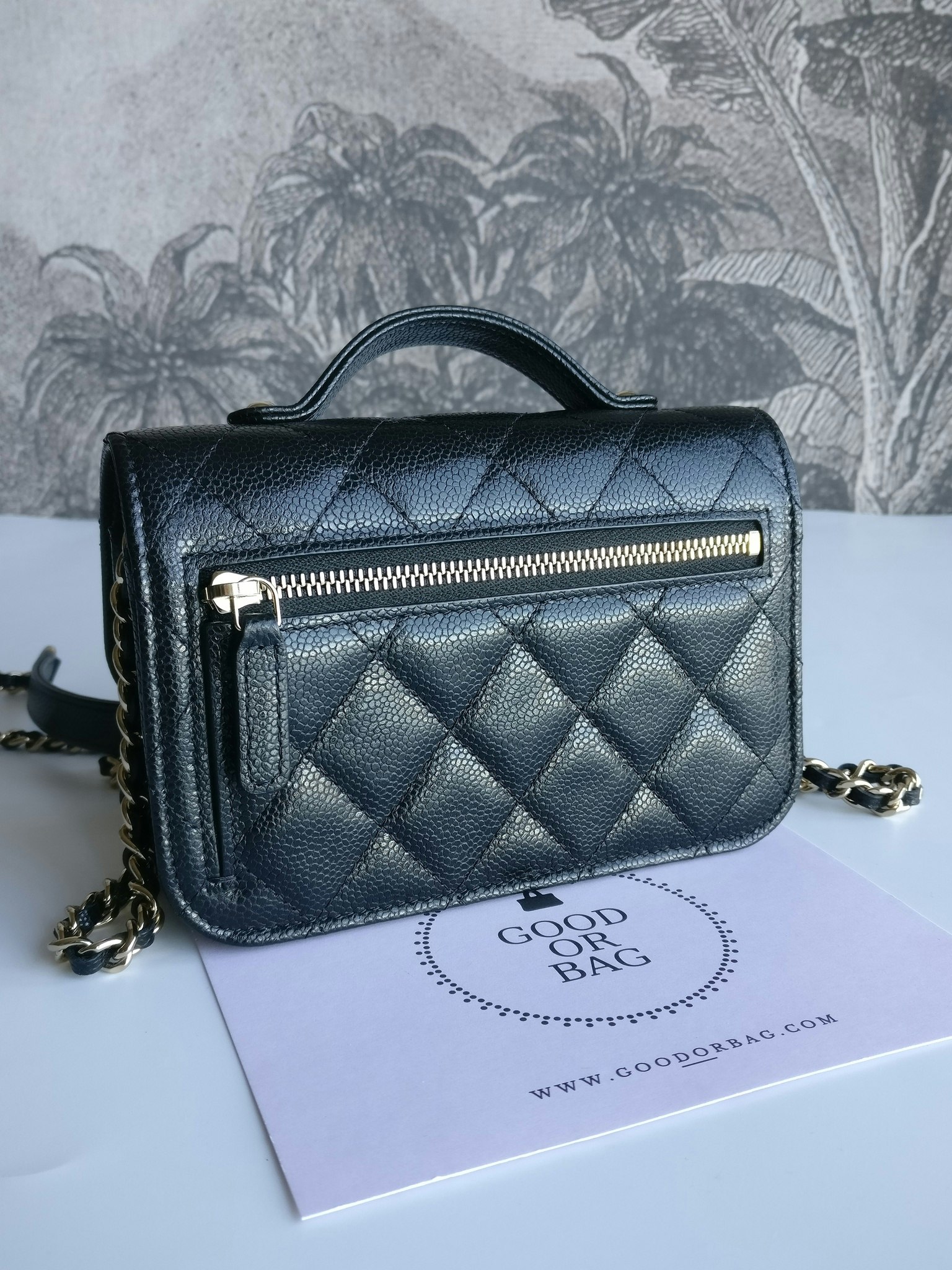 Chanel Mini Business Affinity Clutch with Chain