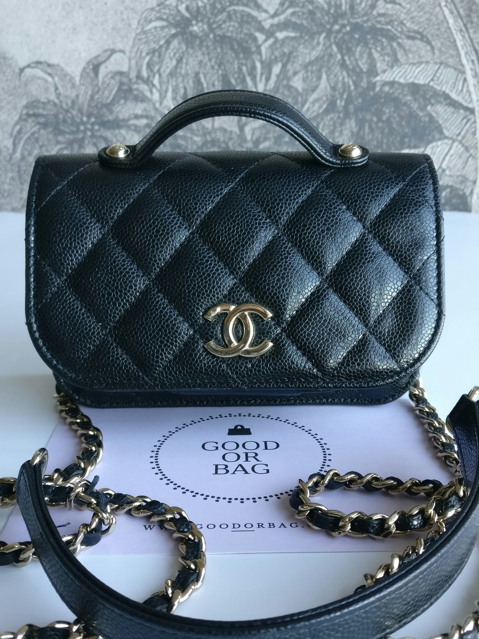 Chanel Mini Business Affinity Clutch with Chain