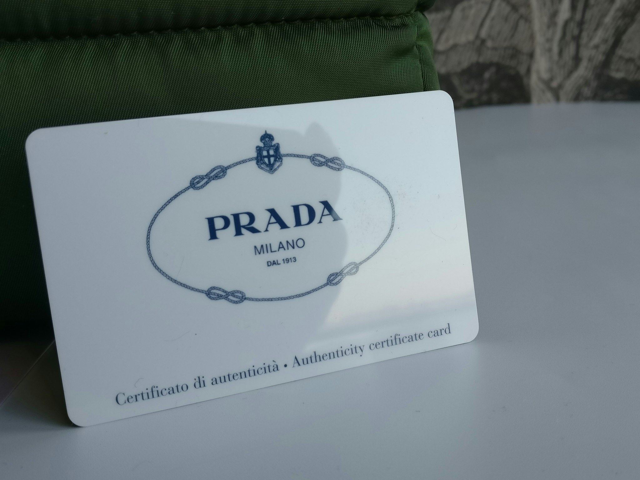 Prada Tessuto Nylon Bomber Tote Khaki
