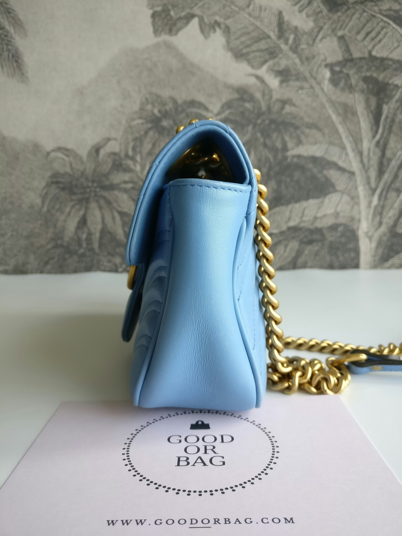 Gucci Marmont Shoulder bag light blue