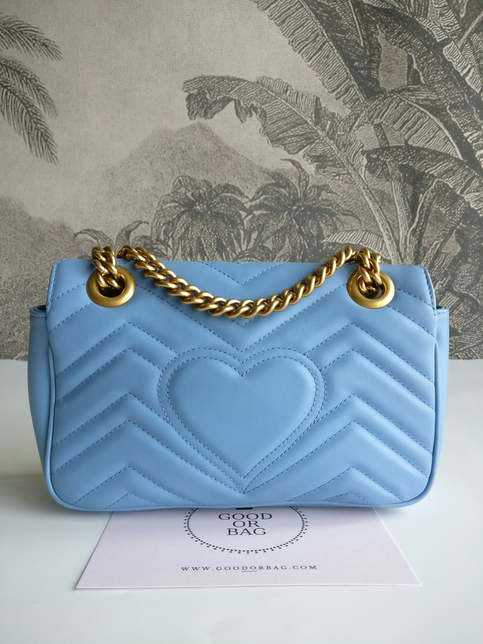 Gucci Marmont Shoulder bag light blue