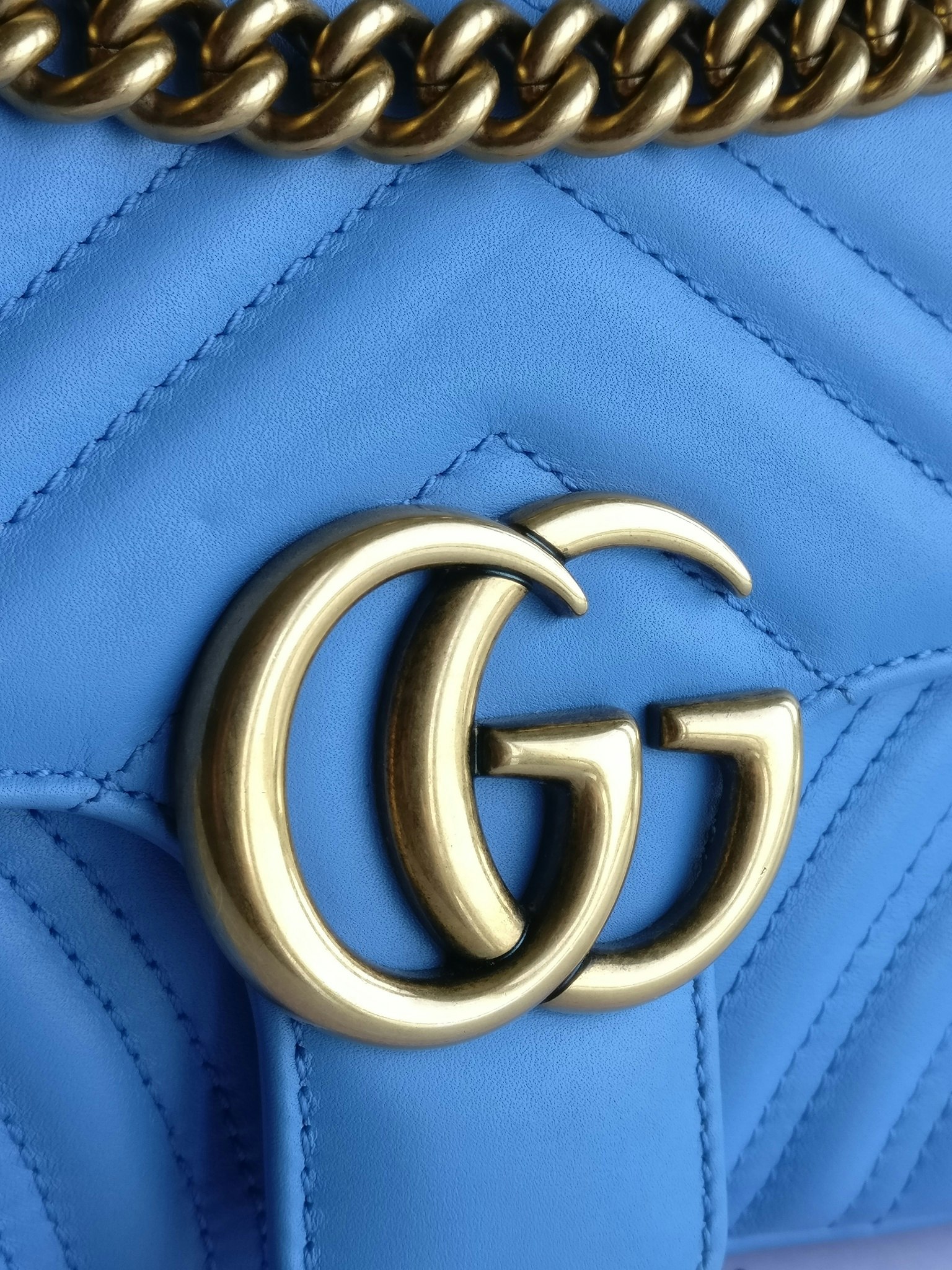 Gucci Marmont Shoulder bag light blue