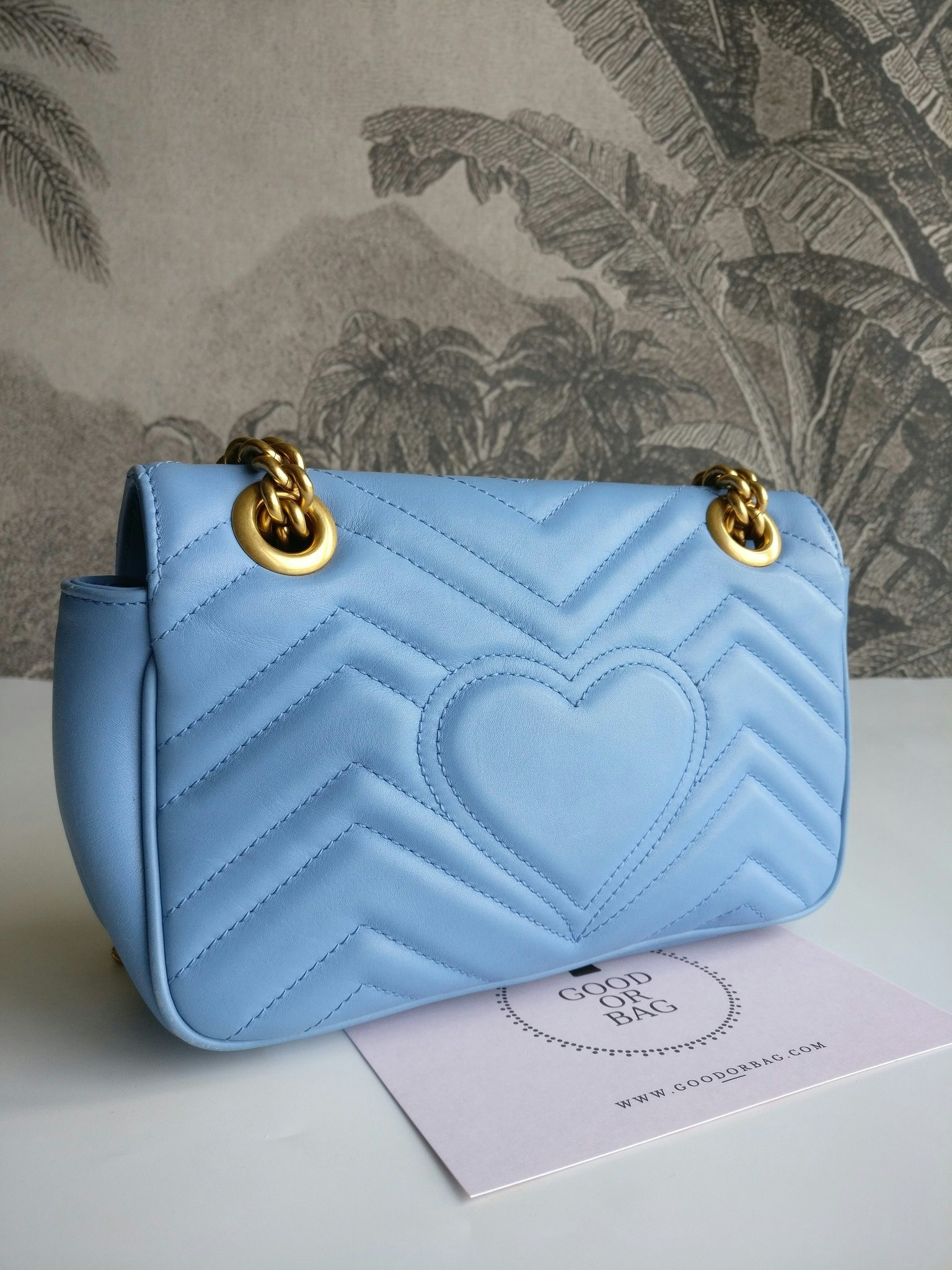 Gucci Marmont Shoulder bag light blue