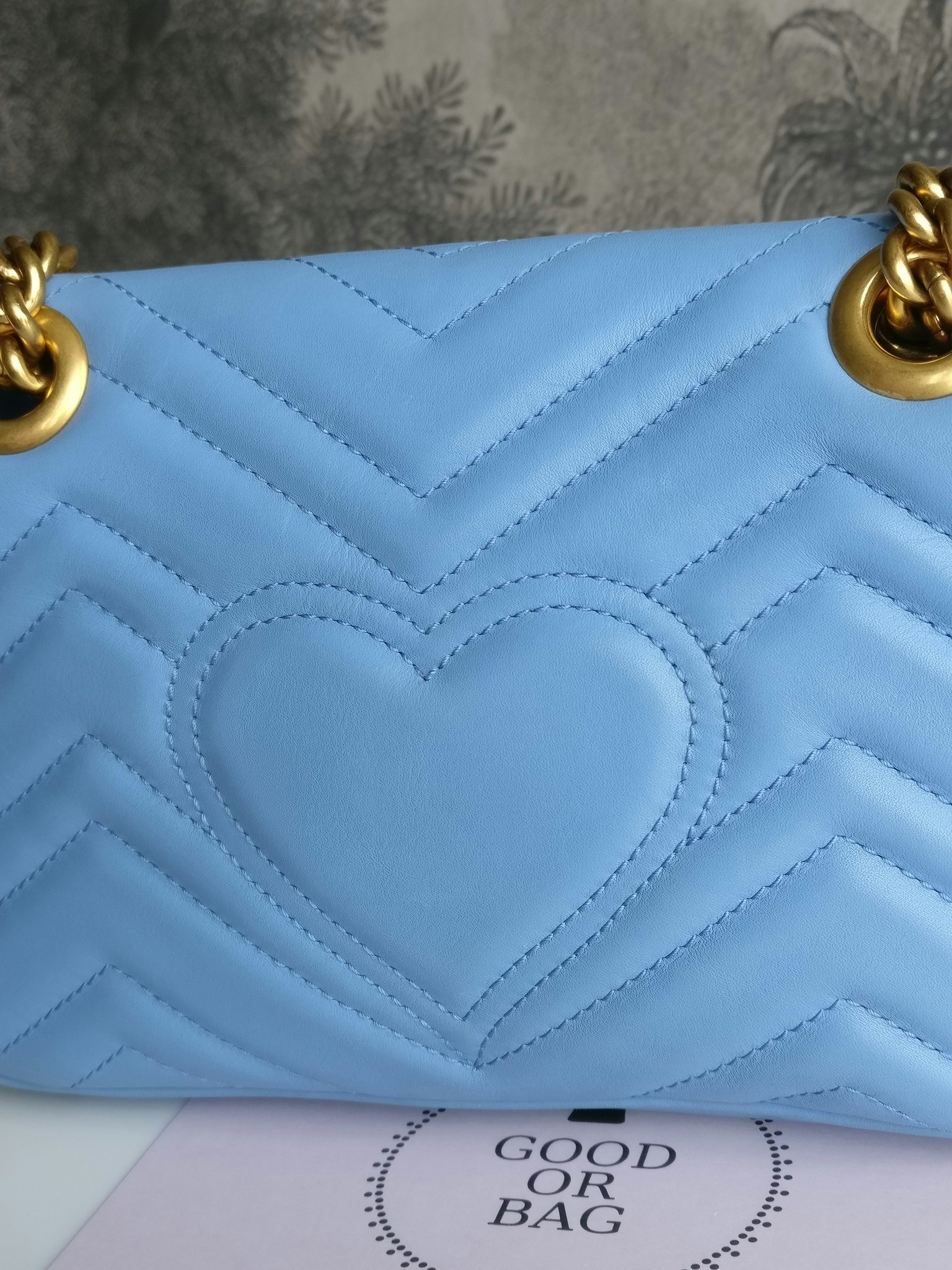 Gucci Marmont Shoulder bag light blue