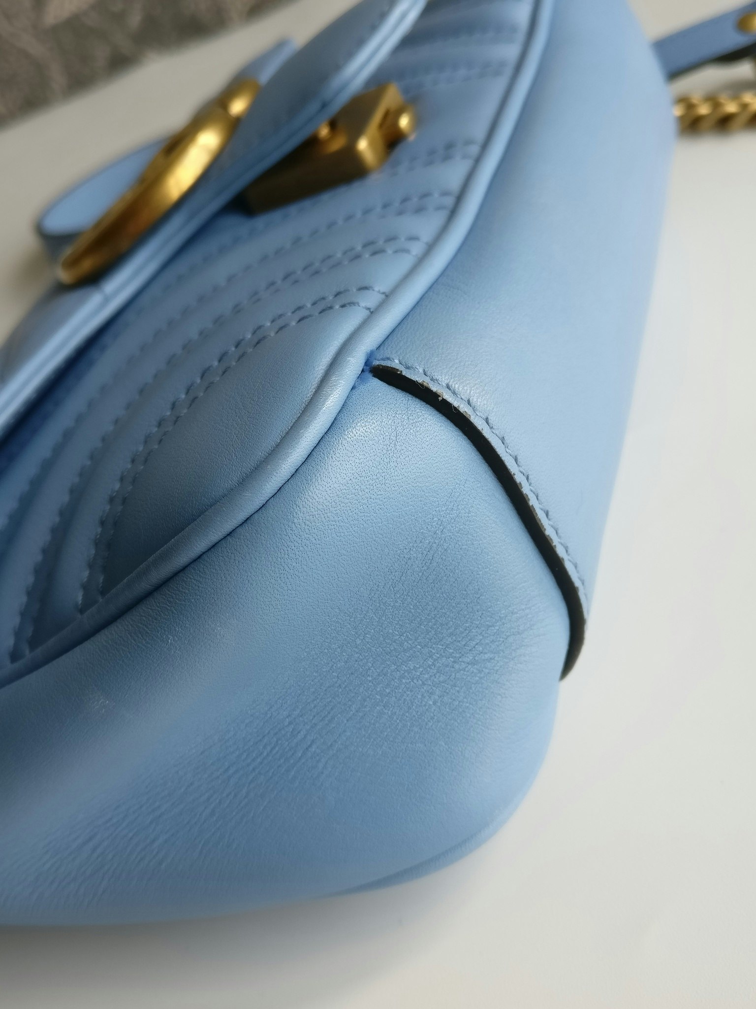 Gucci Marmont Shoulder bag light blue