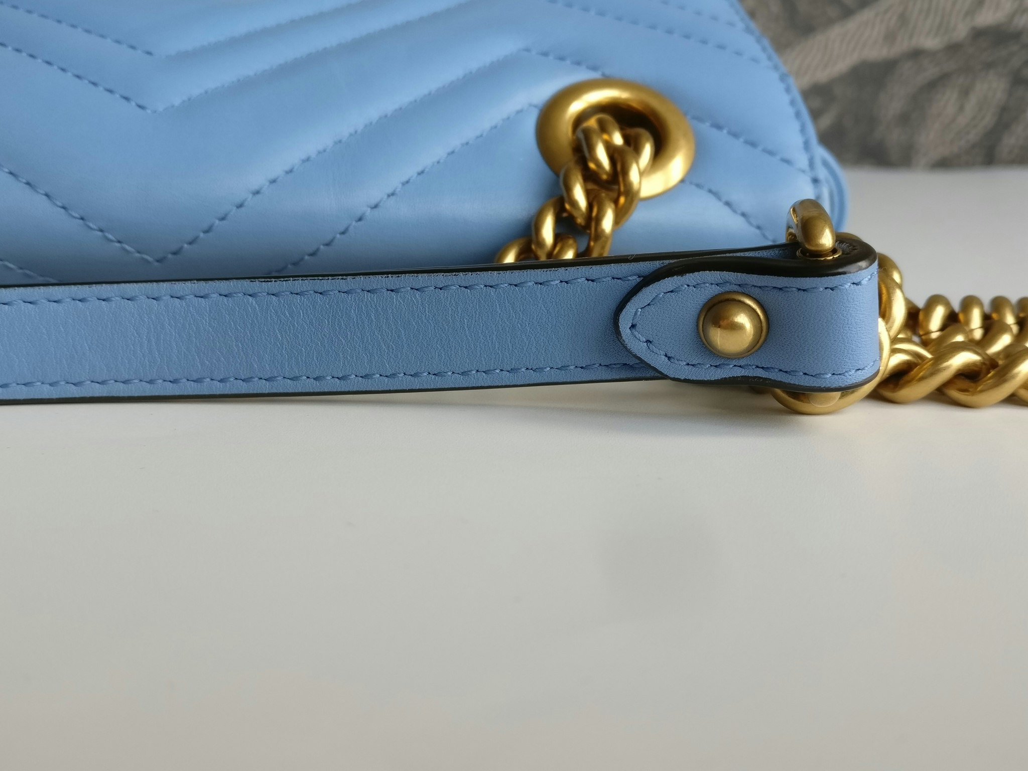 Gucci Marmont Shoulder bag light blue