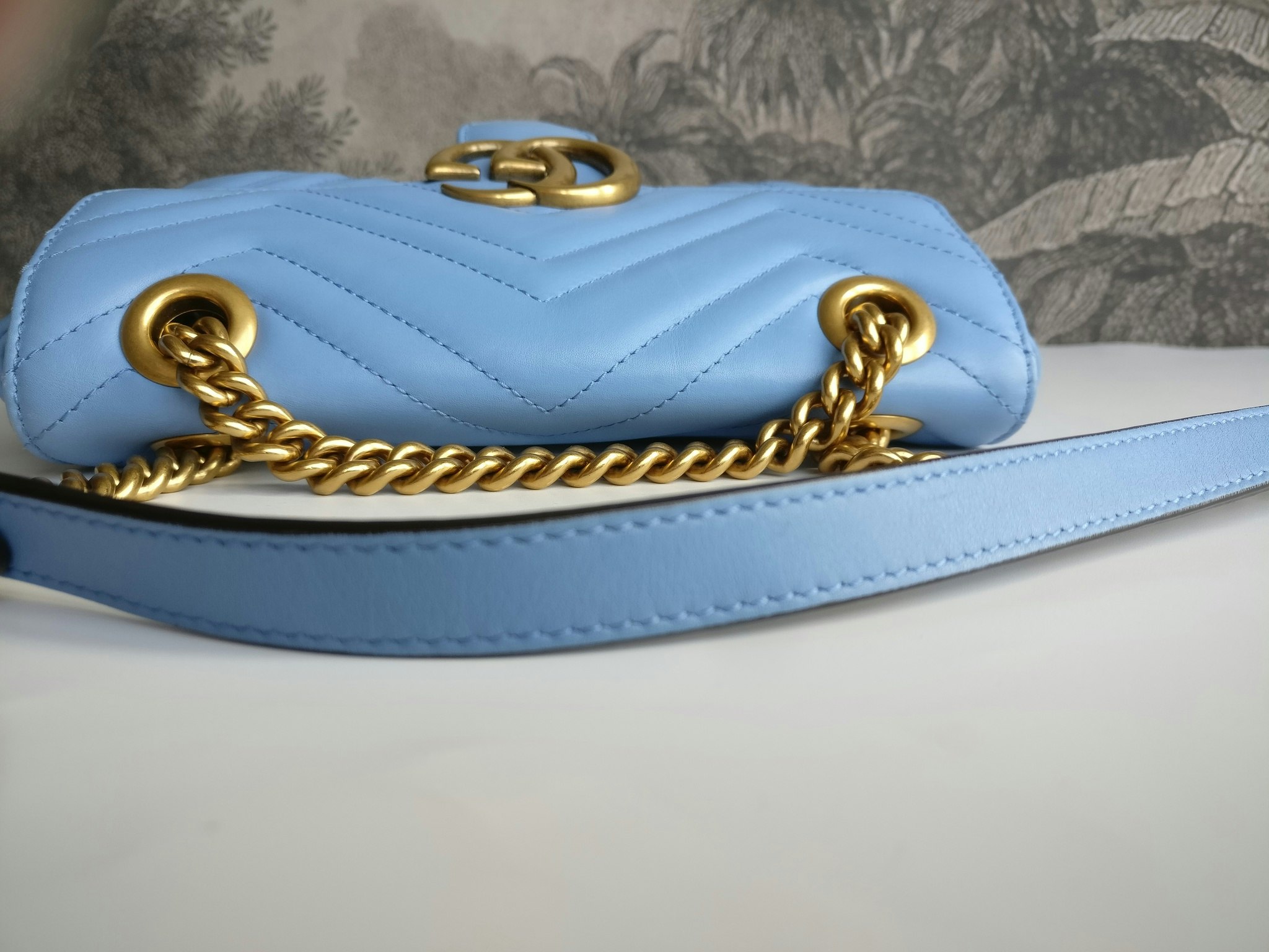 Gucci Marmont Shoulder bag light blue