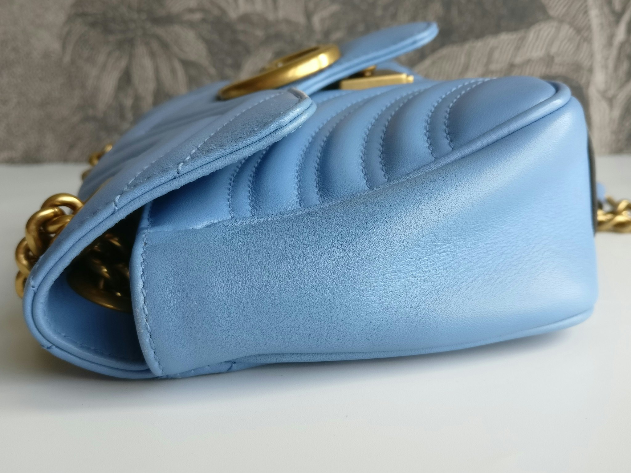 Gucci Marmont Shoulder bag light blue
