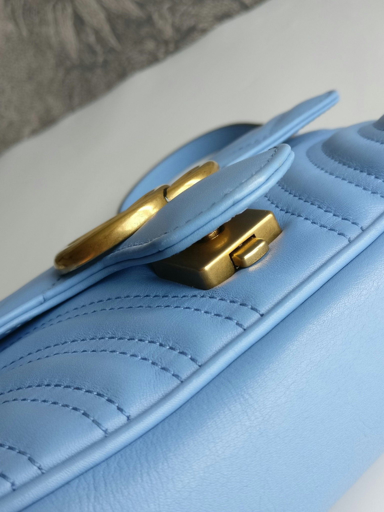 Gucci Marmont Shoulder bag light blue
