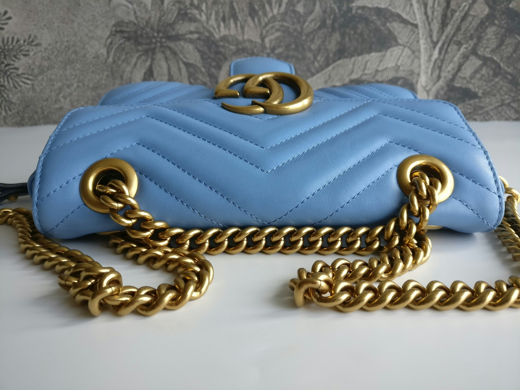 Gucci Marmont Shoulder bag light blue
