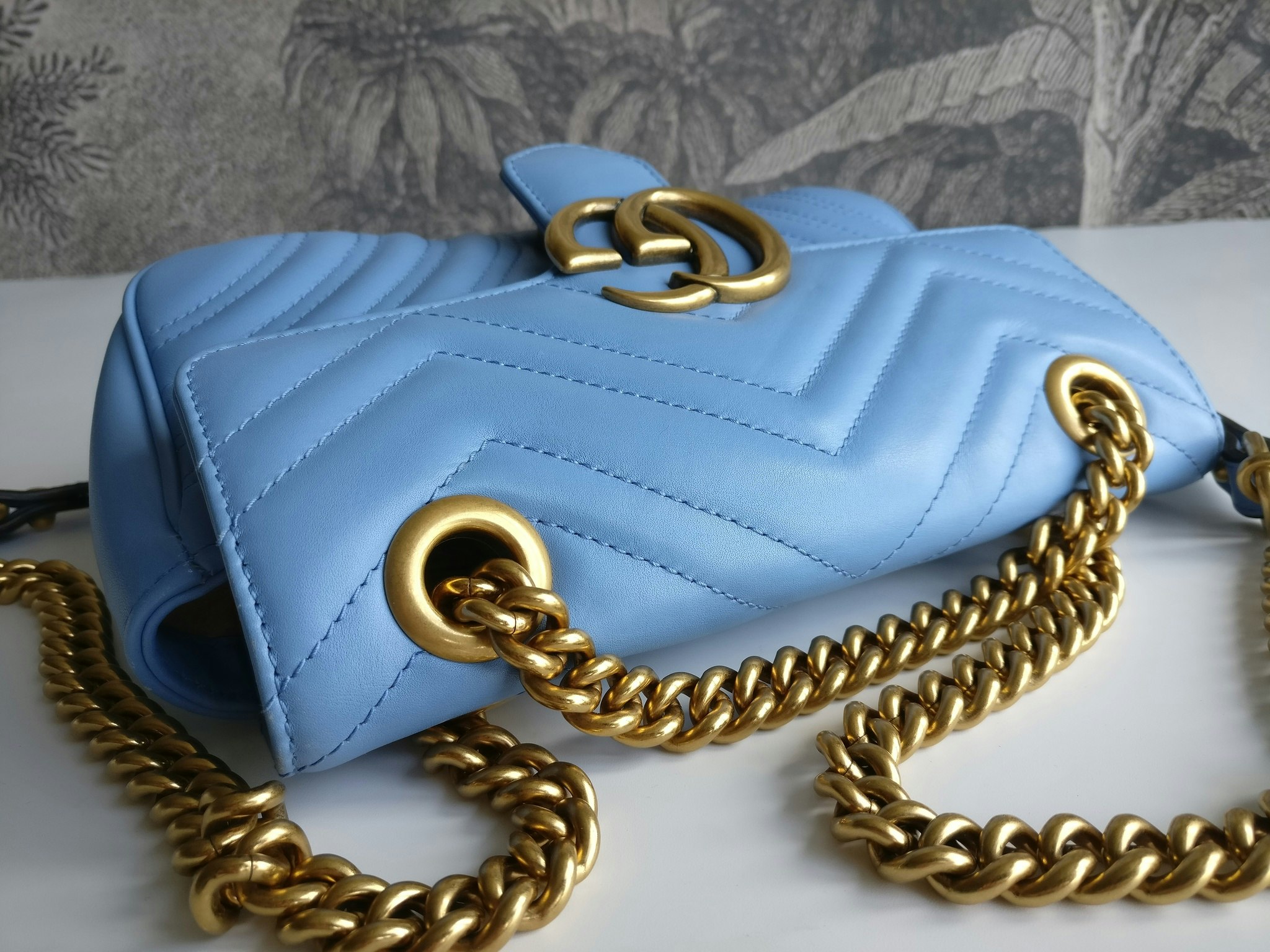 Gucci Marmont Shoulder bag light blue