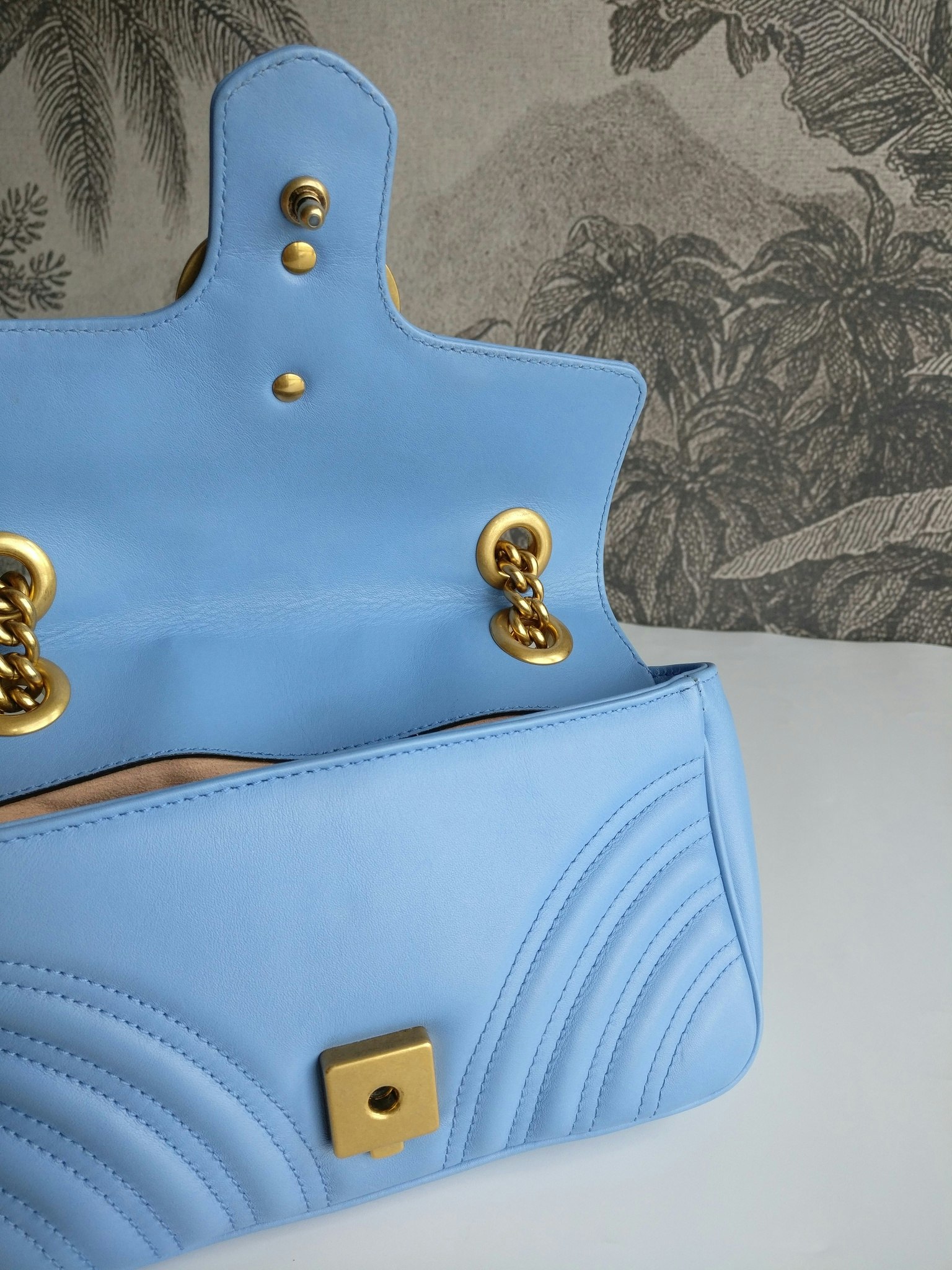 Gucci Marmont Shoulder bag light blue