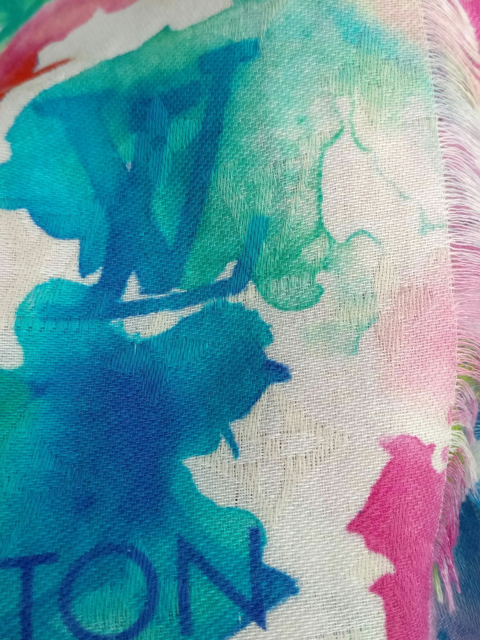 Louis Vuitton Limited Edition Watercolor Stole Shawl