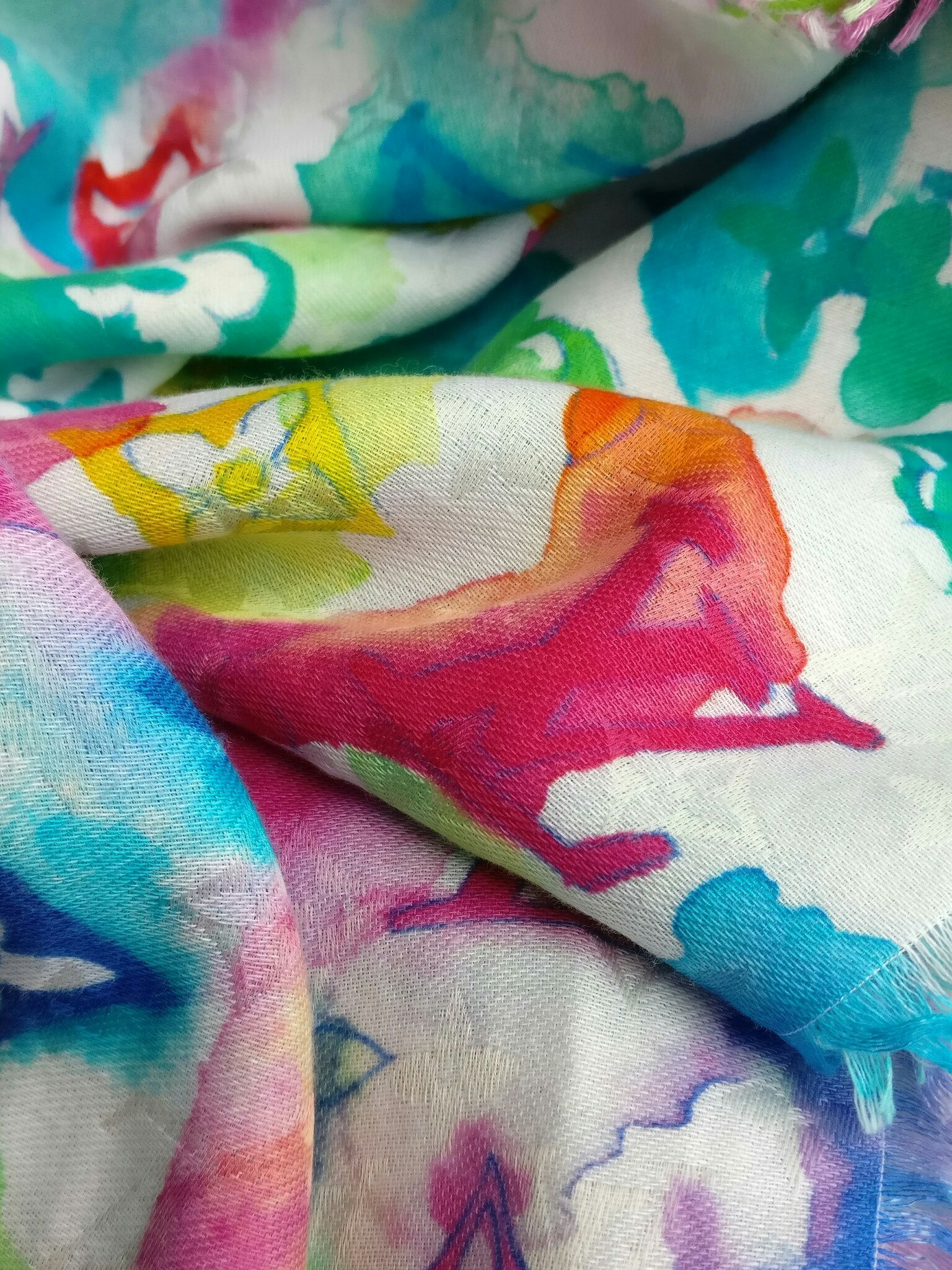 Louis Vuitton Limited Edition Watercolor Stole Shawl