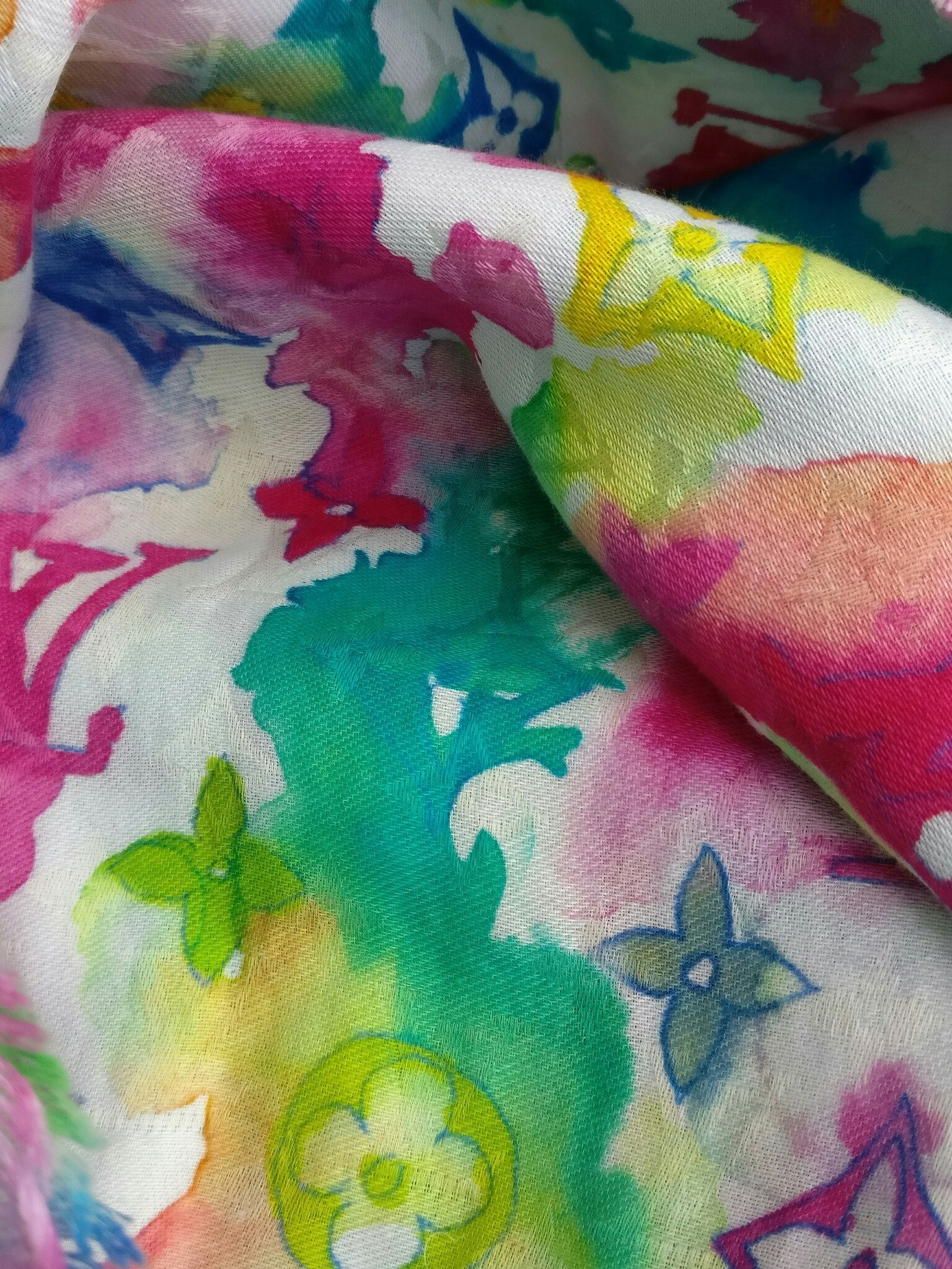 Louis Vuitton Limited Edition Watercolor Stole Shawl