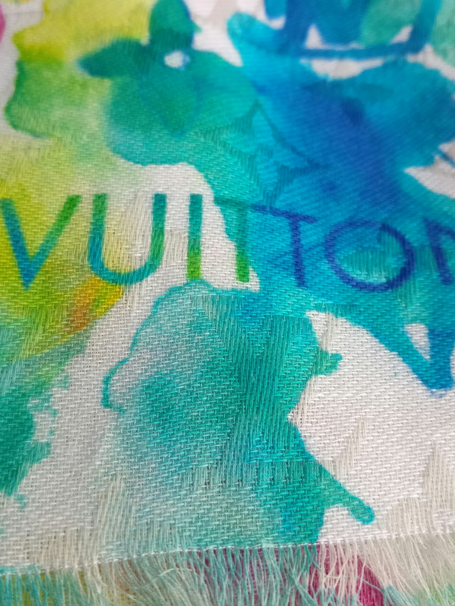 Louis Vuitton Limited Edition Watercolor Stole Shawl