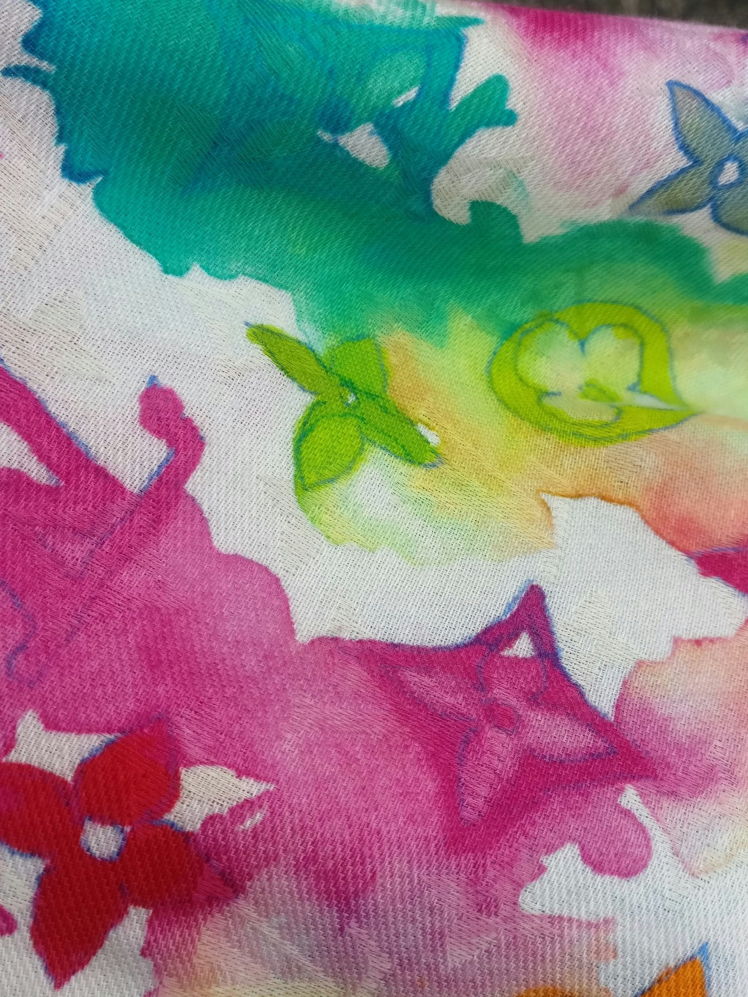 Louis Vuitton Limited Edition Watercolor Stole Shawl