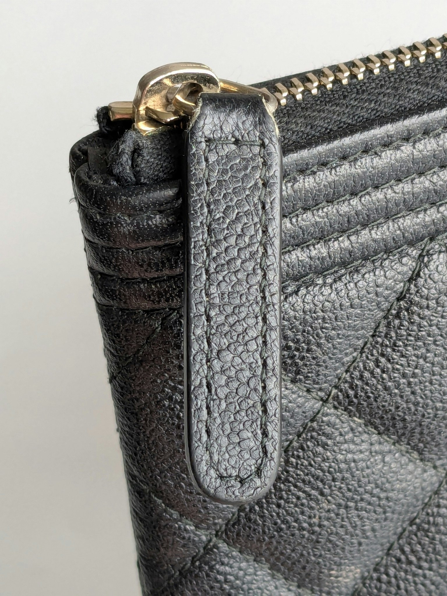 Chanel Medium Quilted Caviar Boy O Case Clutch