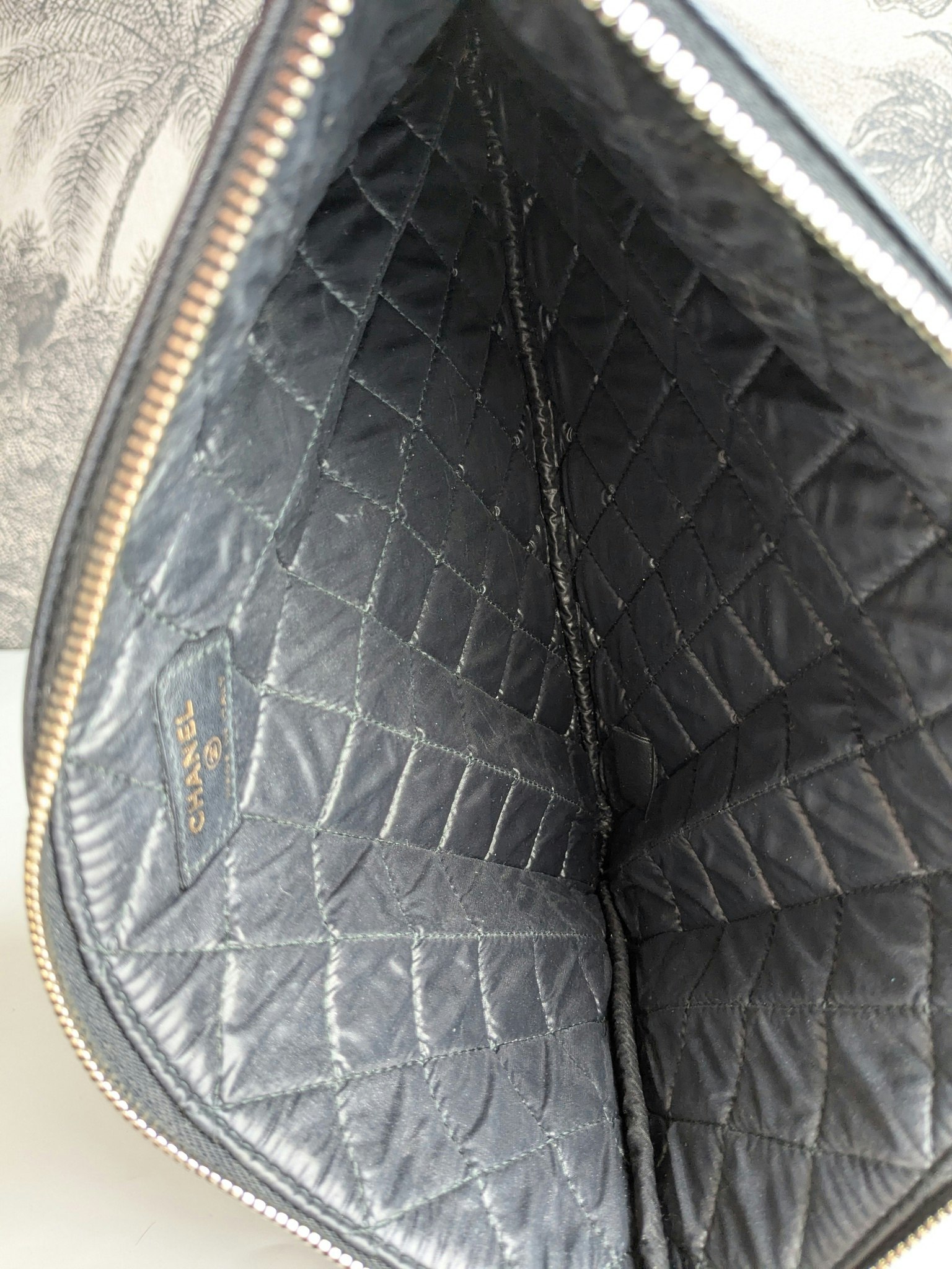 Chanel Medium Quilted Caviar Boy O Case Clutch