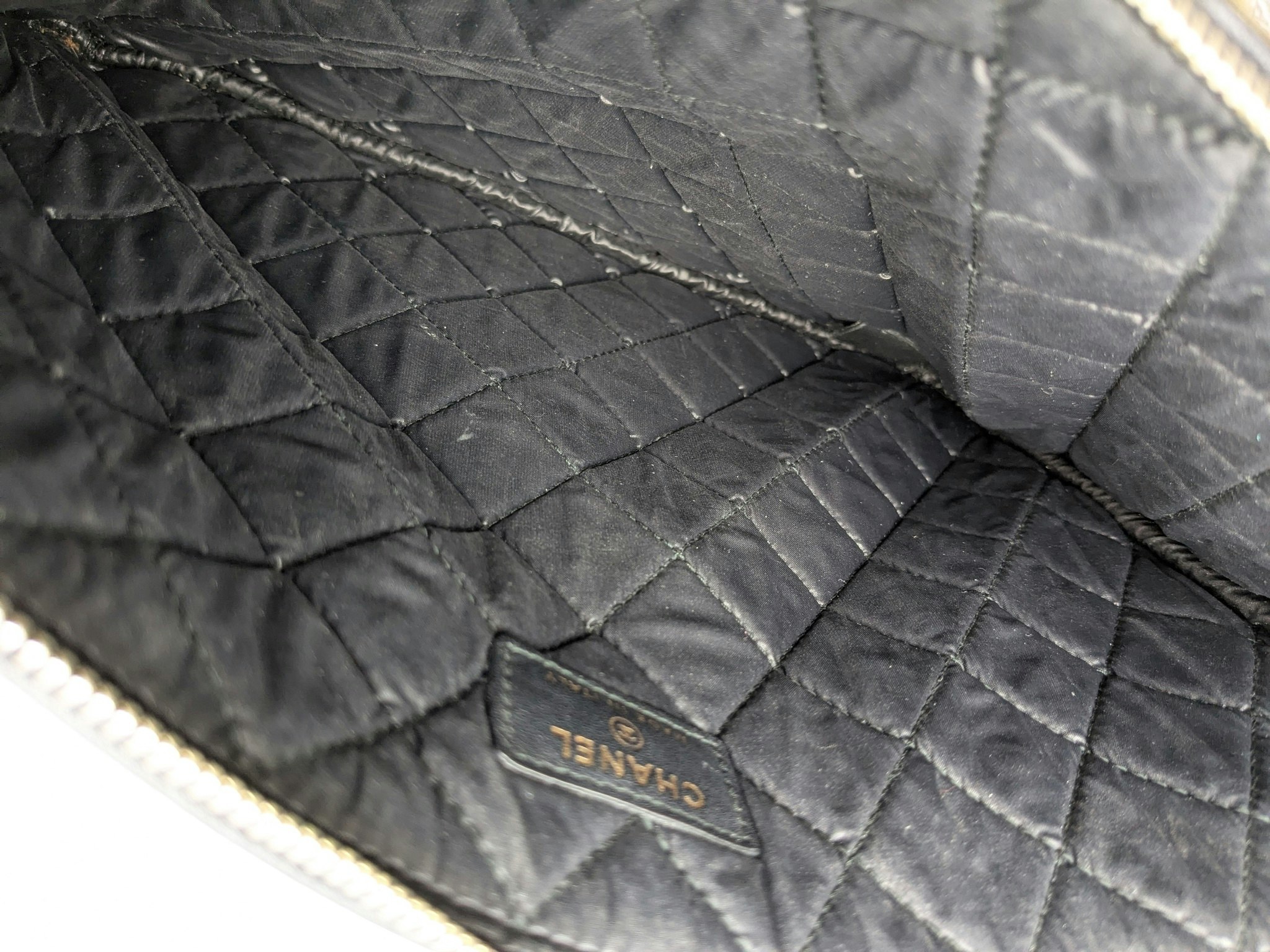 Chanel Medium Quilted Caviar Boy O Case Clutch