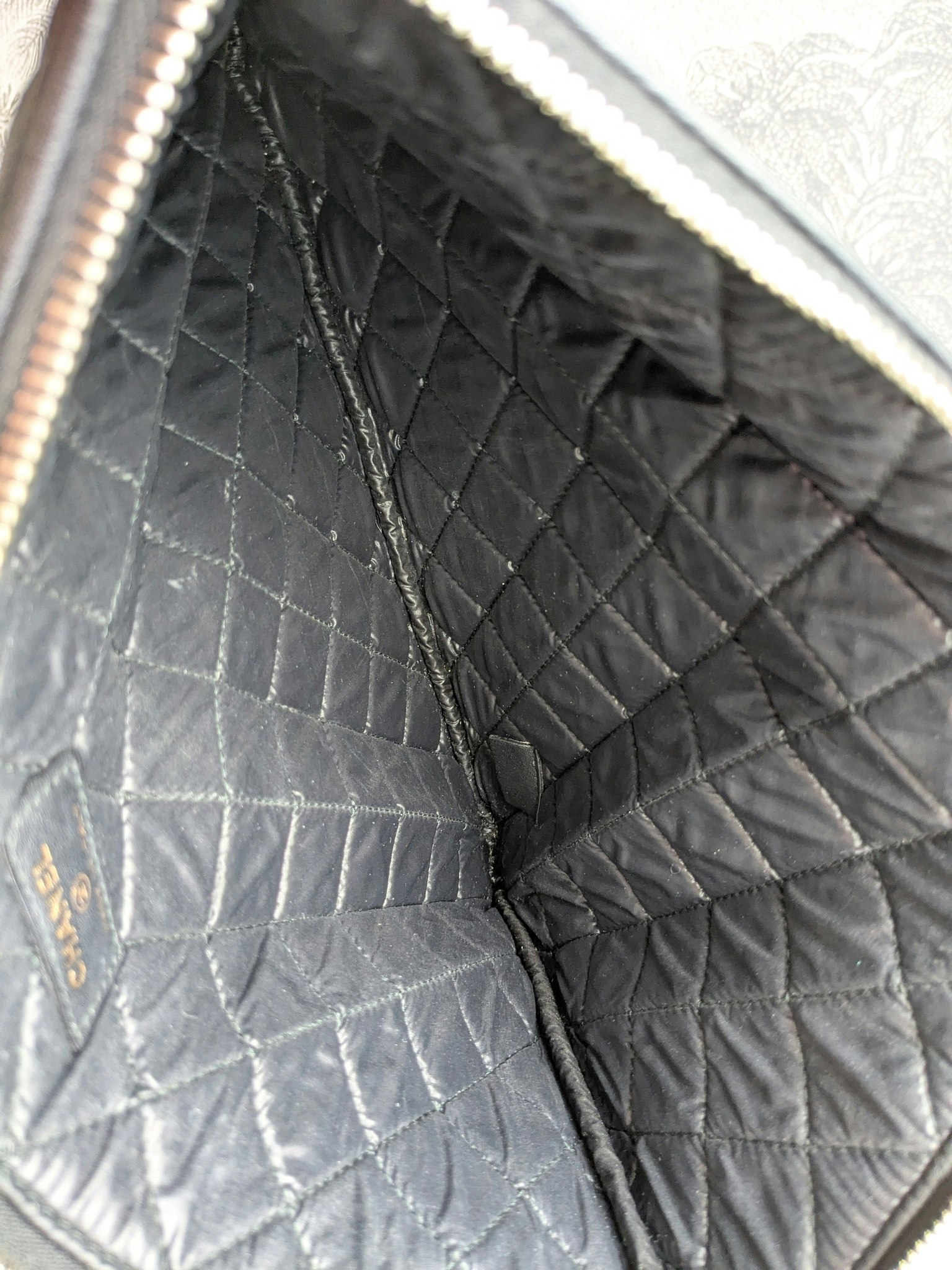 Chanel Medium Quilted Caviar Boy O Case Clutch