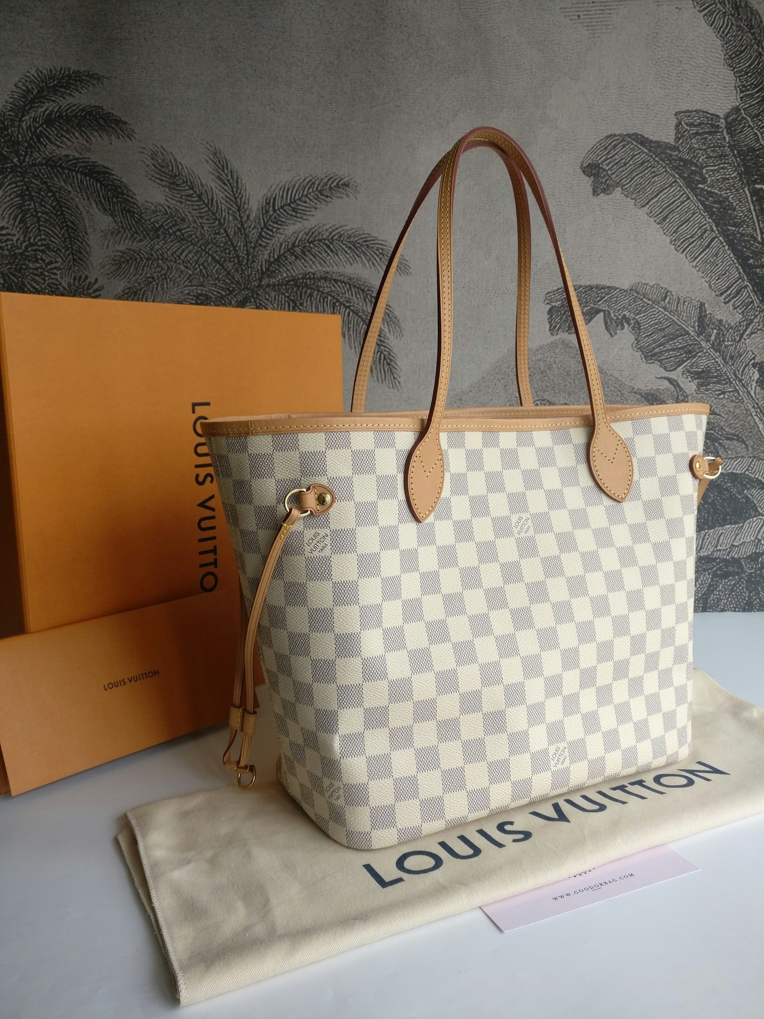 Louis Vuitton Neverfull MM damier azur