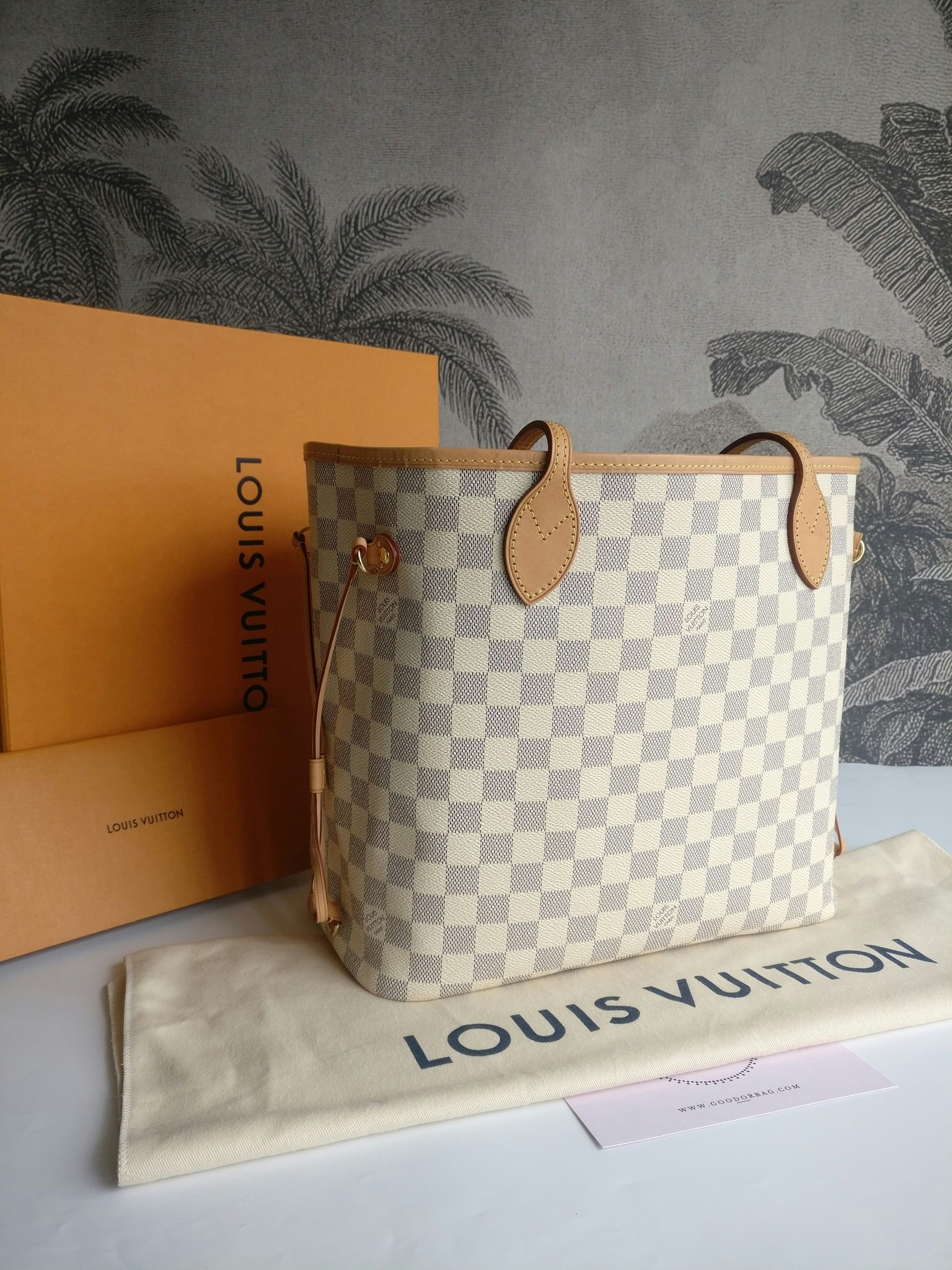 Louis Vuitton Neverfull MM damier azur